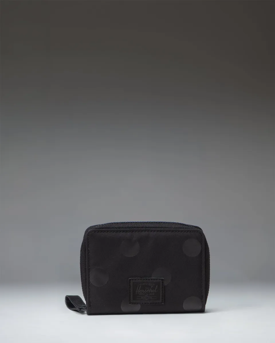 Herschel Tyler lommebok prikket svart bifold