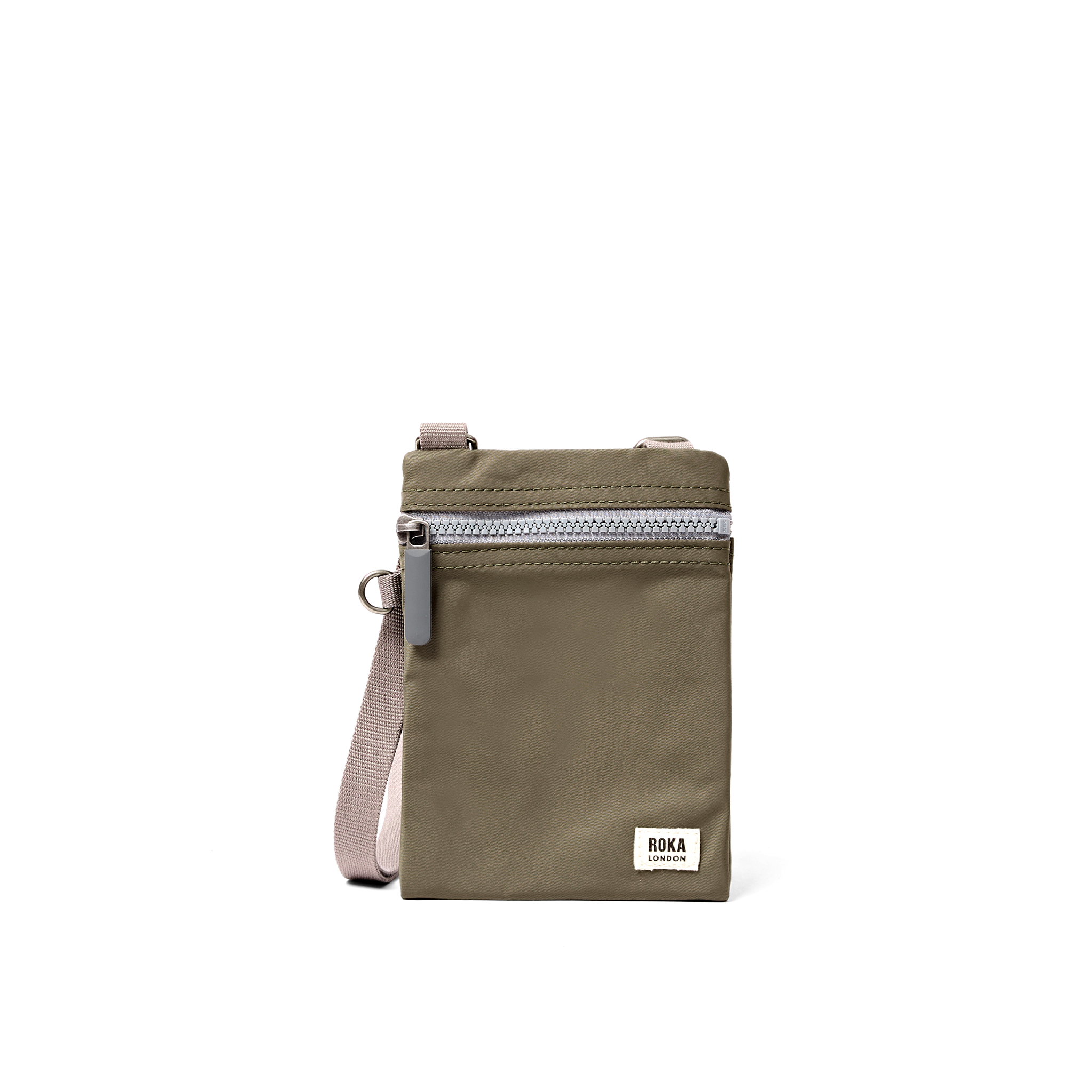 Roka London Chelsea Pocket Sling skulderveske Army Extra Small værbestandig
