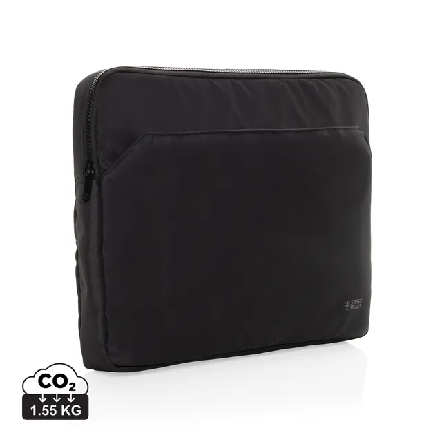 Swiss Peak Aware RPET Essential 15,6" laptop sleeve svart resirkulert