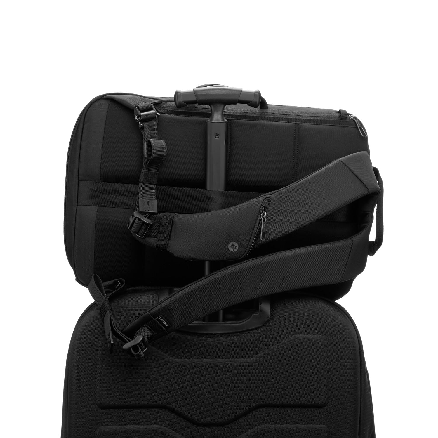 Pacsafe V commuter ryggsekk 18L Black 16" tyverisikker