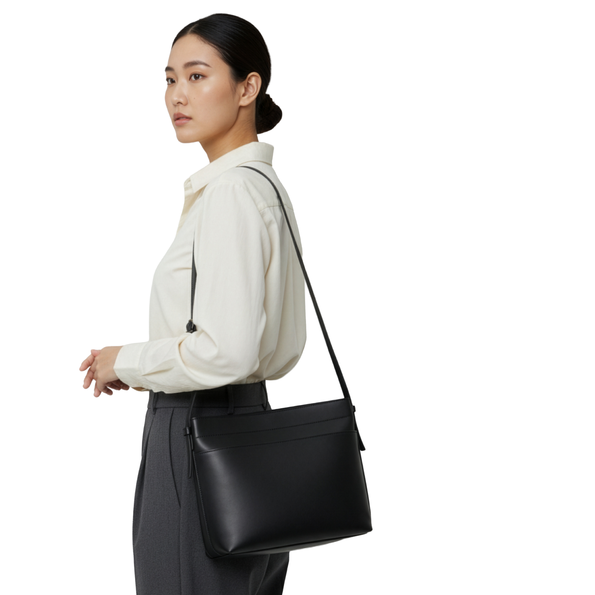 KIWEE Mini Tote toteveske svart 3 liter iPad mini