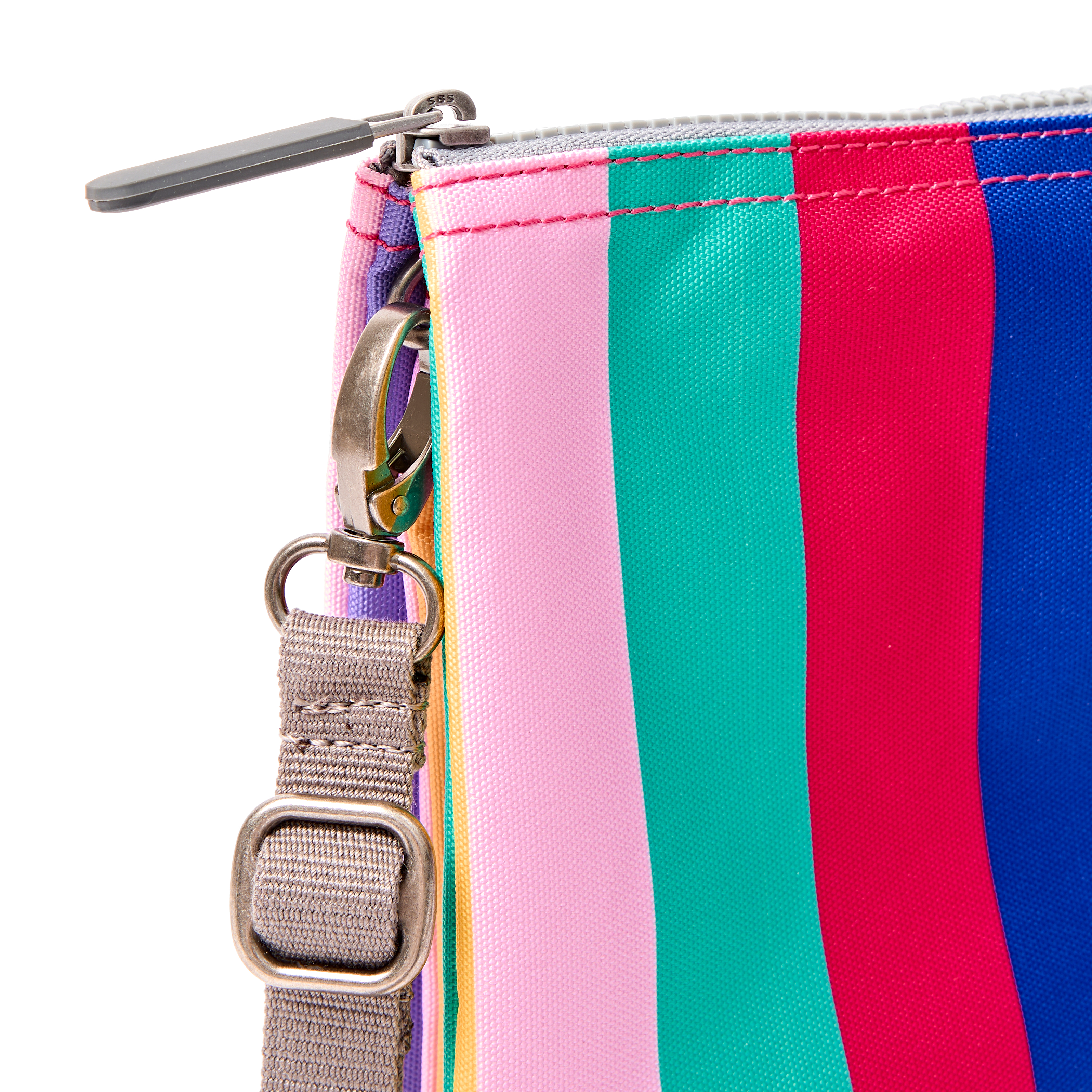 Roka London Carnaby XL crossbody wide multi stripe