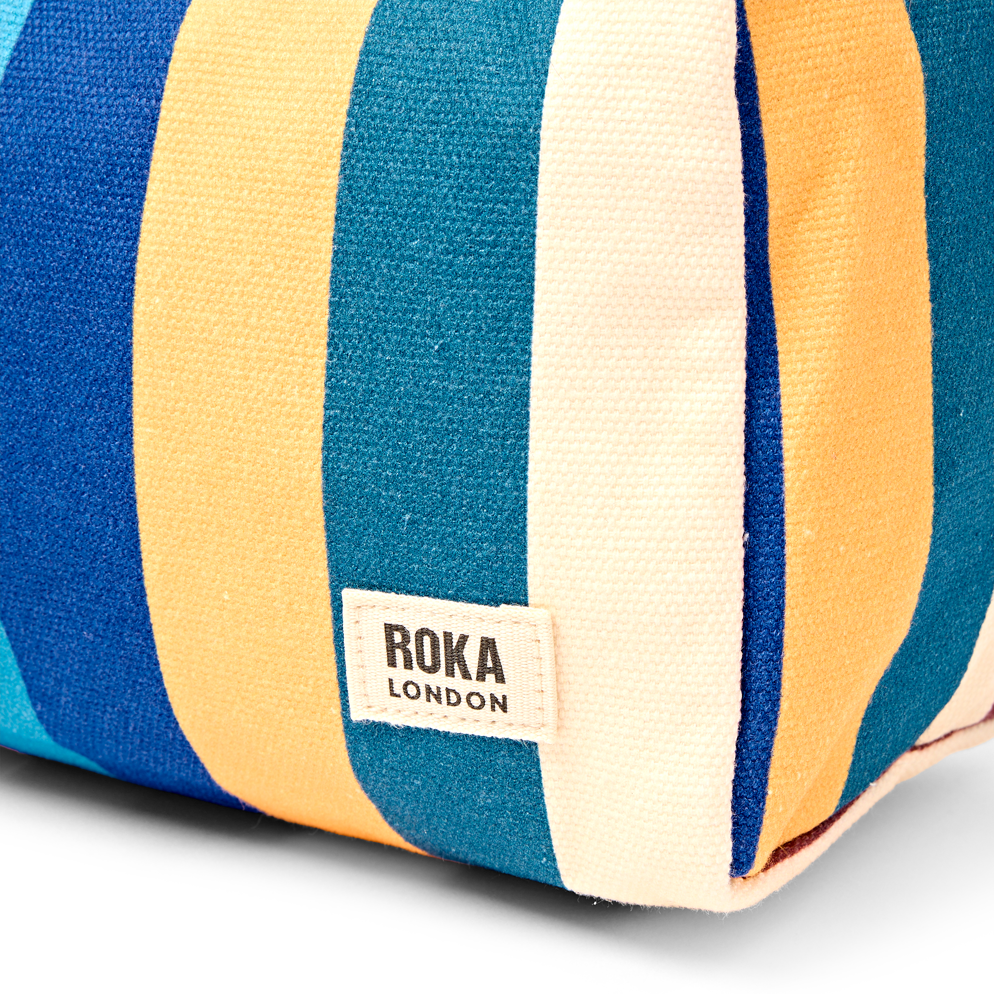 Roka London Maygrove Wash Bag toalettmappe small wide stripe