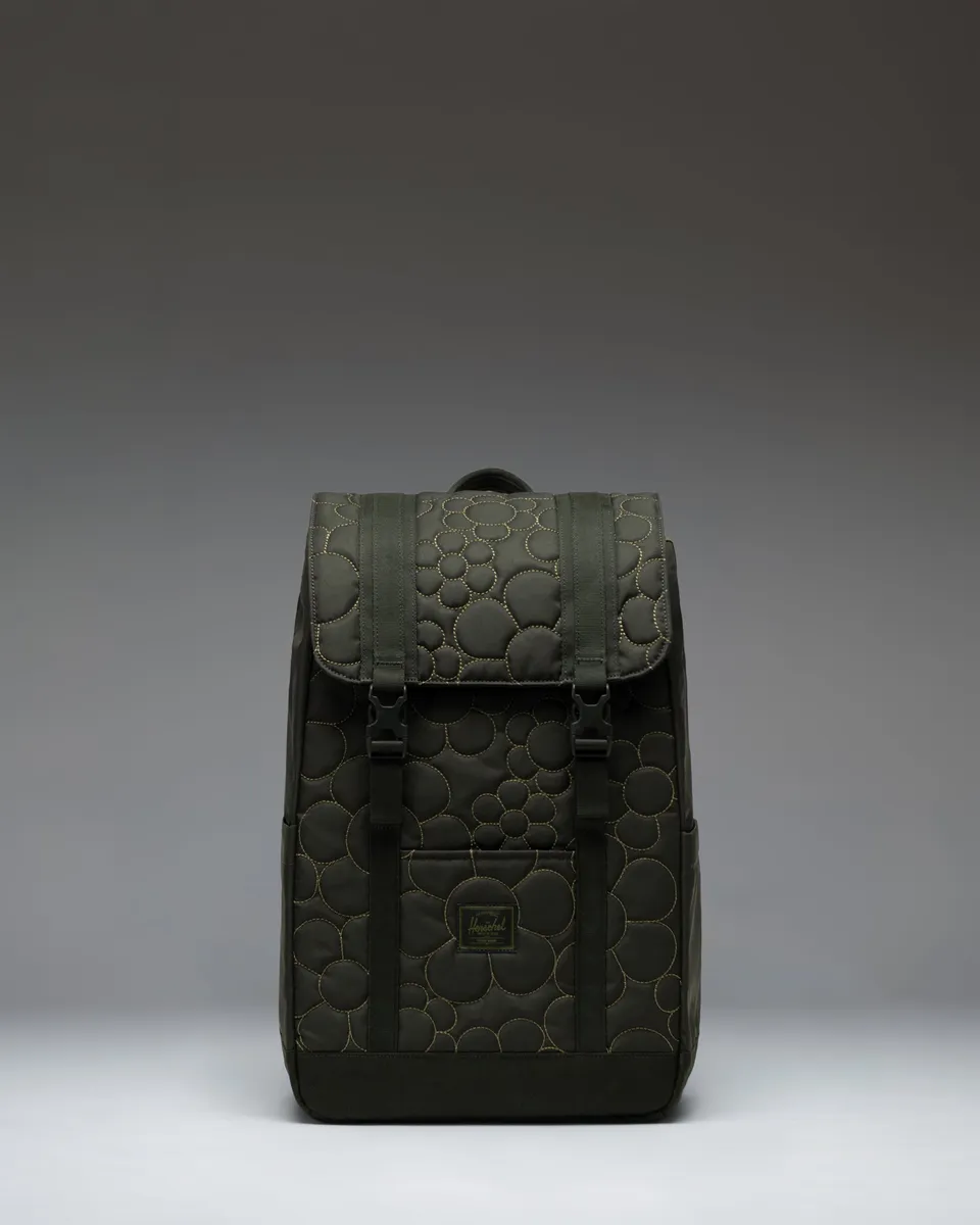 Herschel Retreat Small ryggsekk svart quiltet