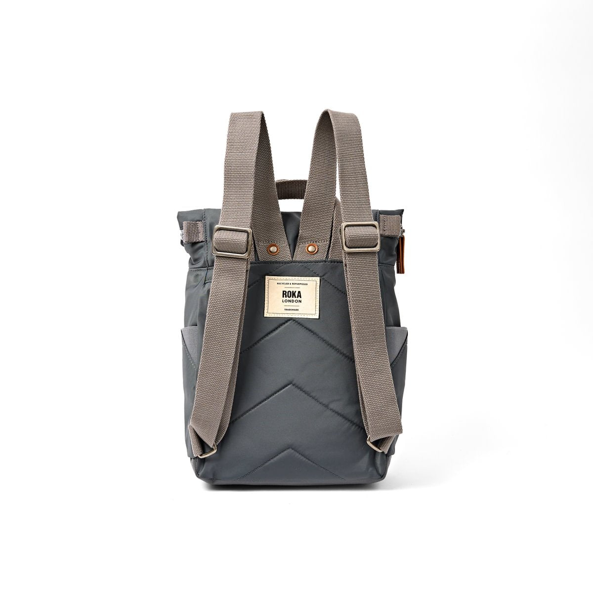 Roka London Canfield Roll Top ryggsekk Medium Beluga 16,4 l