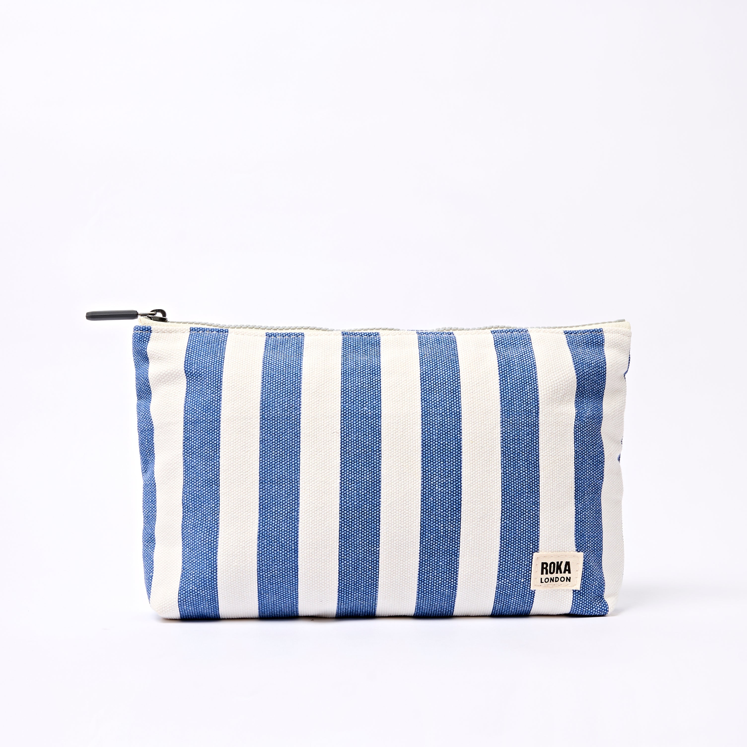 Roka London Maida Vale pouch denim stripe small 1,2 liter