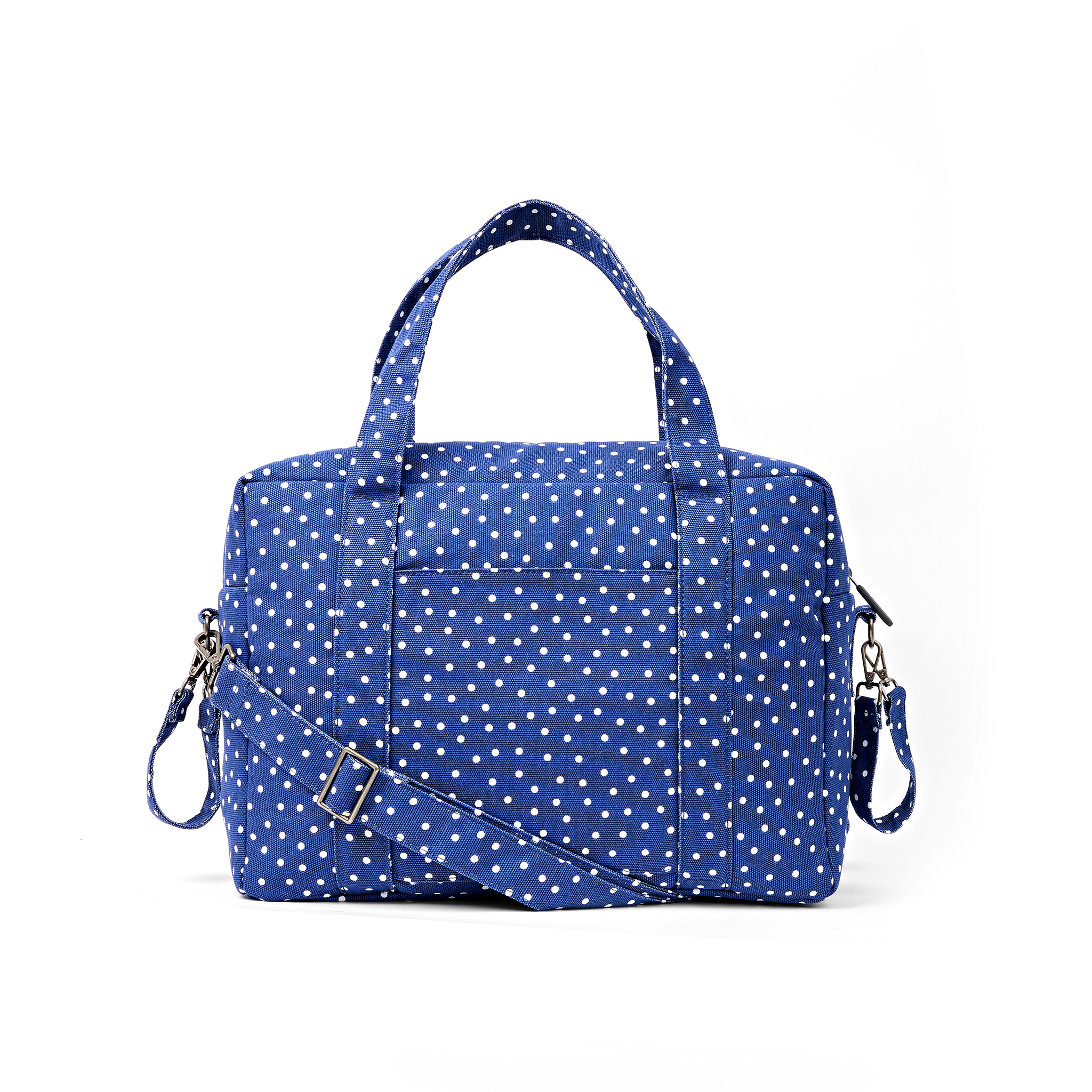 Roka London Somerset Large skulder 18,5 liter navy polka
