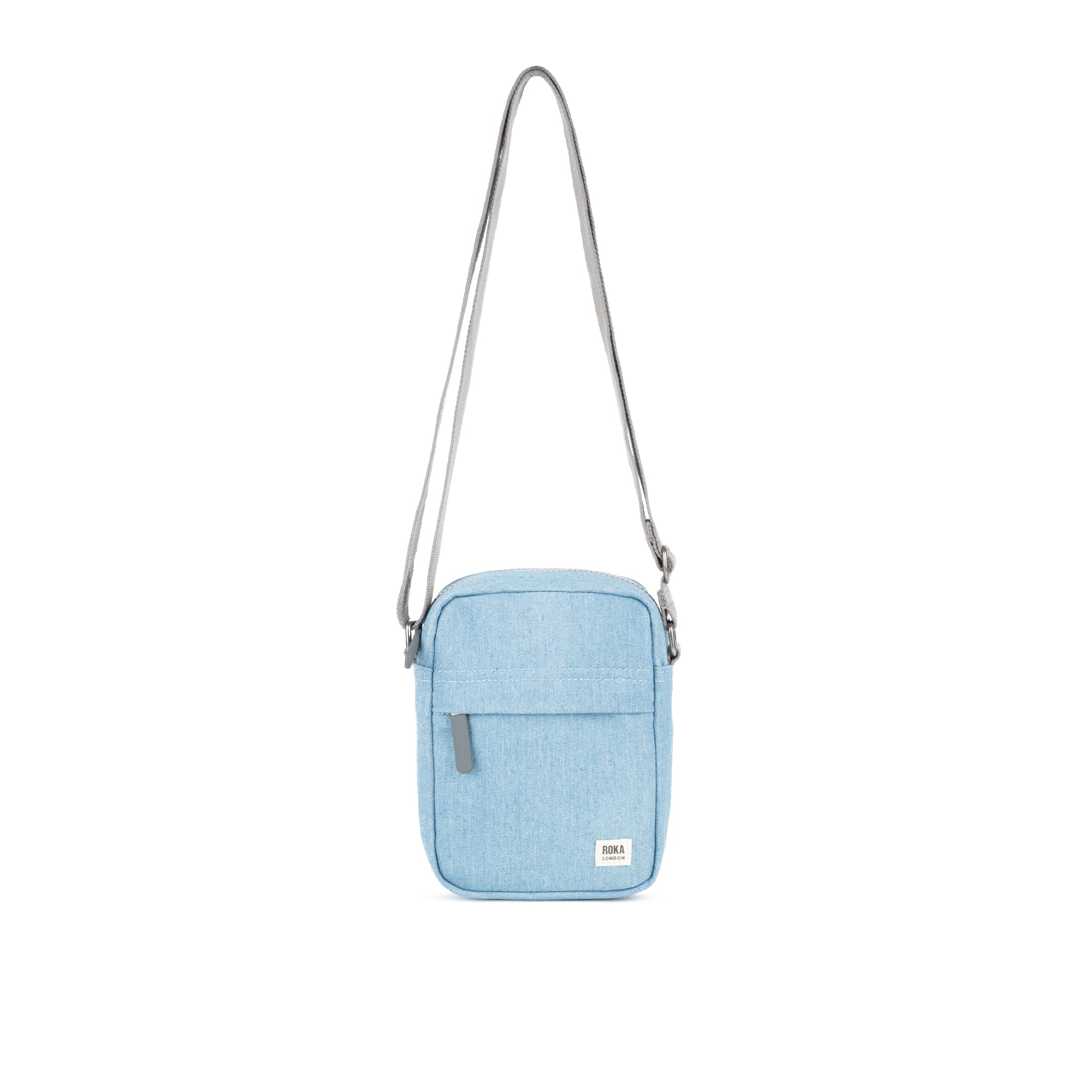 Roka London Bond Pocket skulderveske denim liten 1,5L