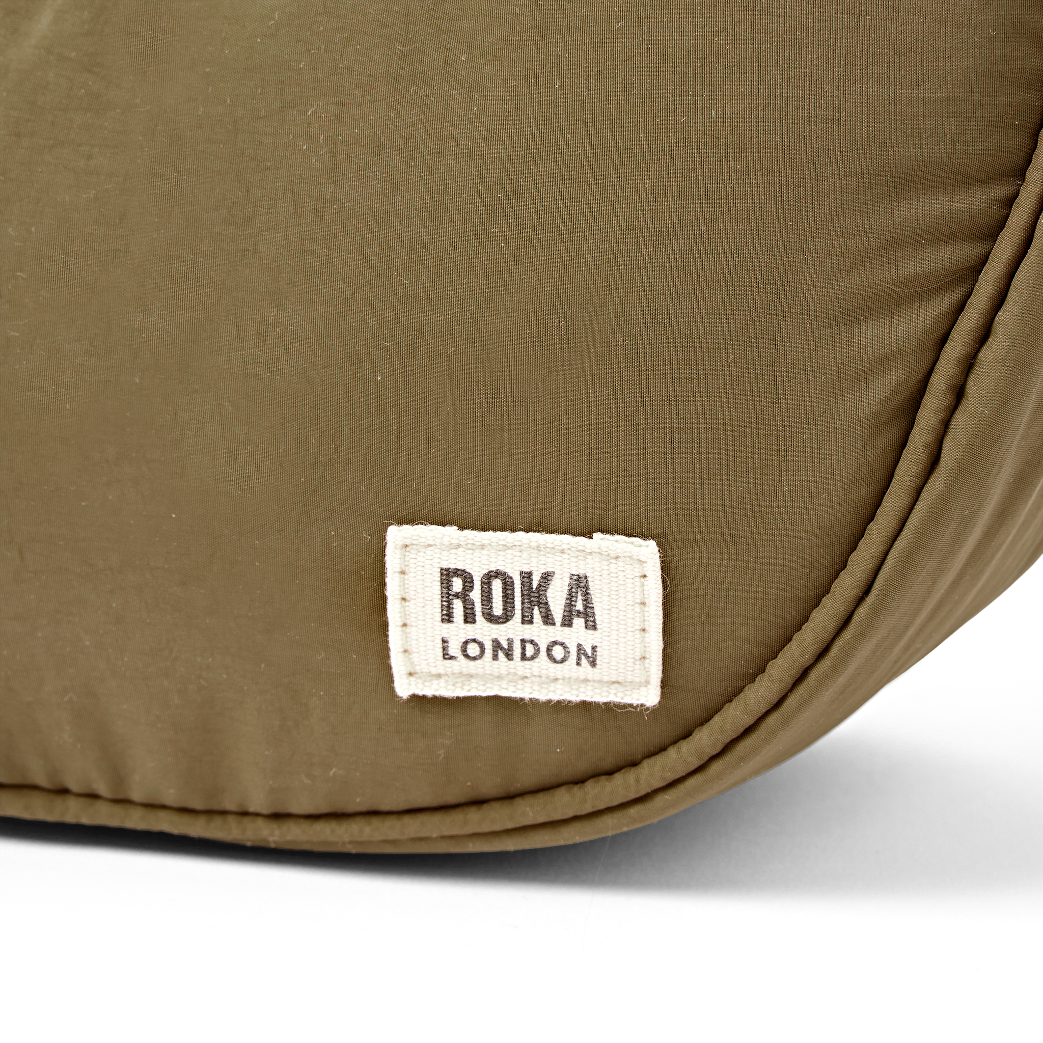 Roka London Farringdon Half Moon Bag veske Moss Small vattert