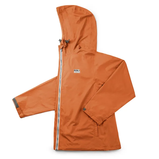Roka London Holborn regnjakke burnt orange vanntett