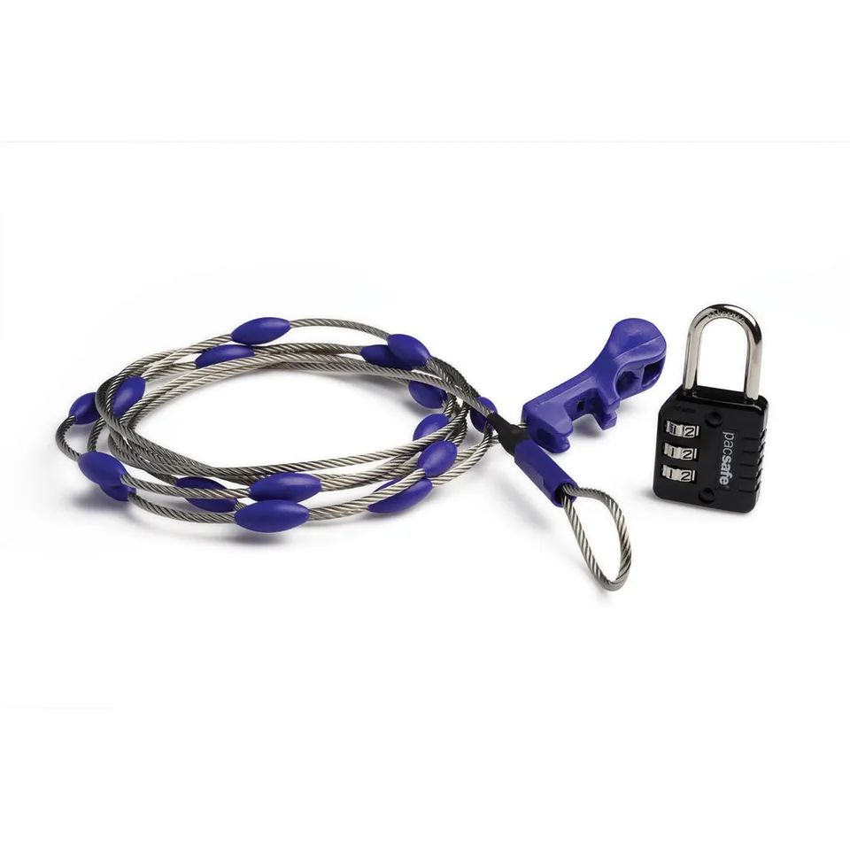 Pacsafe Wrapsafe justerbar kabellås