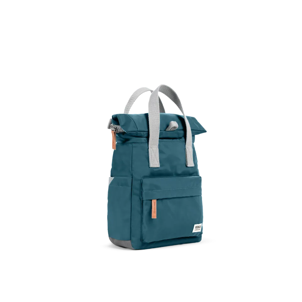 Roka London Canfield Roll Top ryggsekk teal vanntett