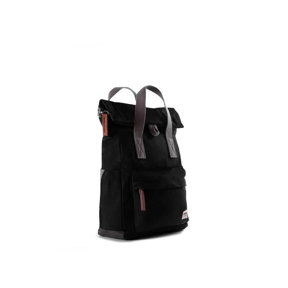 Roka London Canfield ryggsekk black rolltopp 16,4 liter