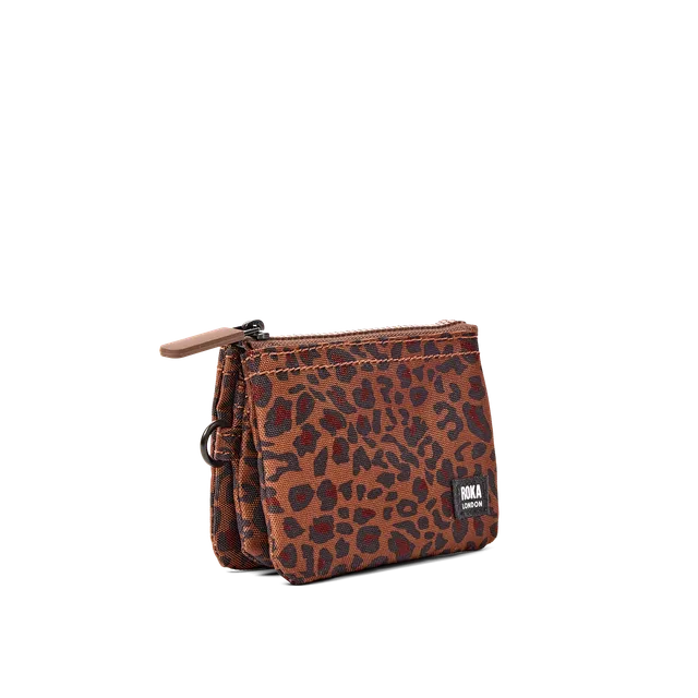 Roka London Carnaby Mini Leopard lommebok small vanntett