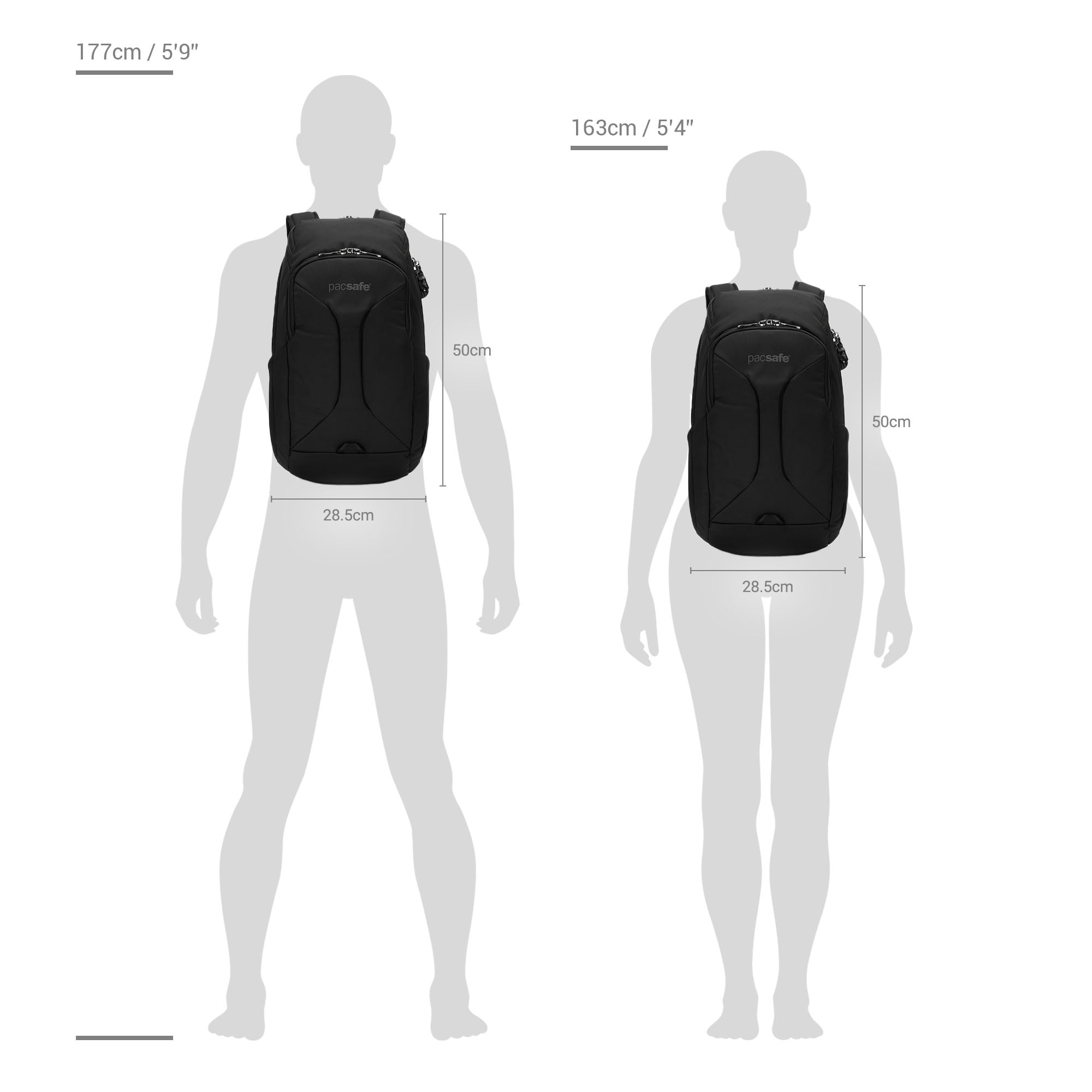Pacsafe EXP ryggsekk 28 liter tyverisikker