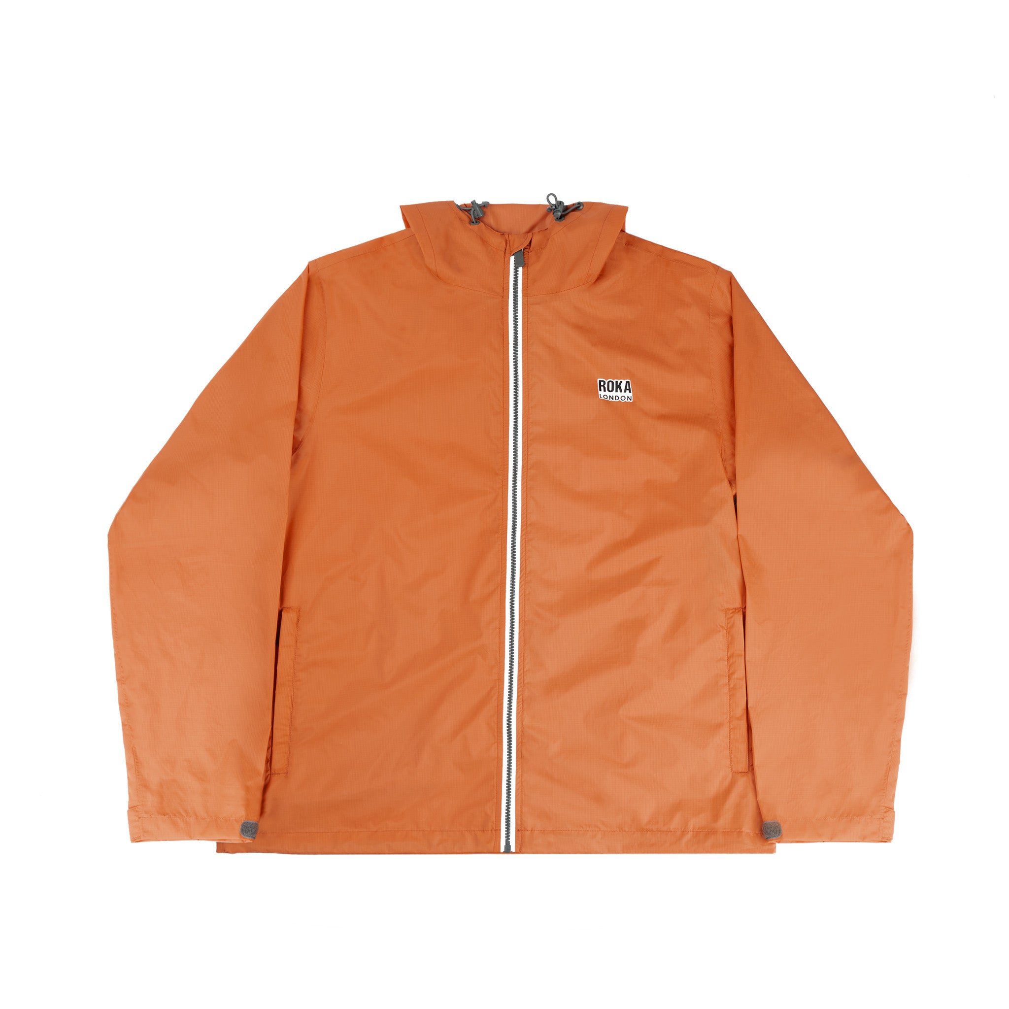 Roka London Holborn regnjakke burnt orange vanntett