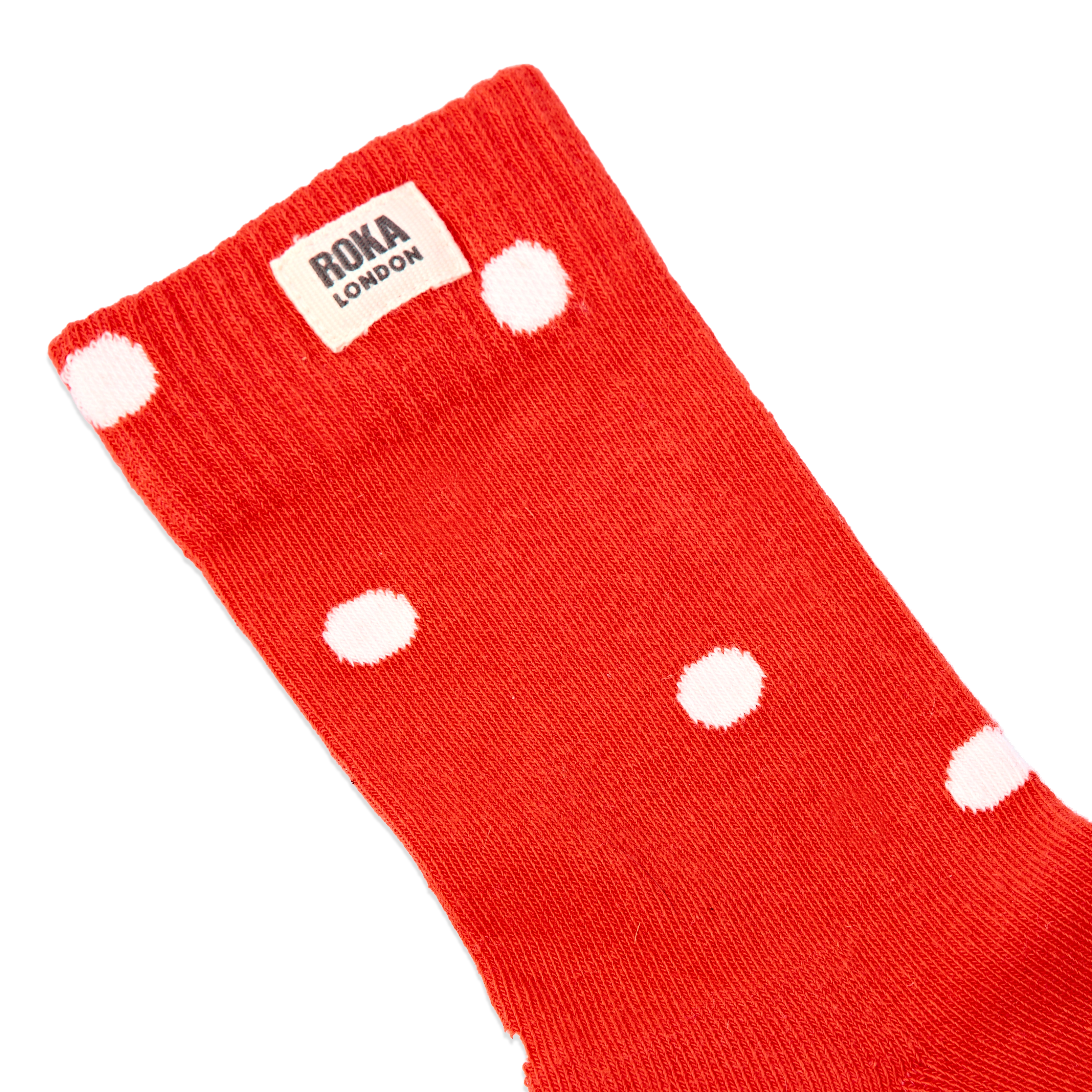 Roka London Wimbledon Crew sokker Spicy Orange Dot prikker
