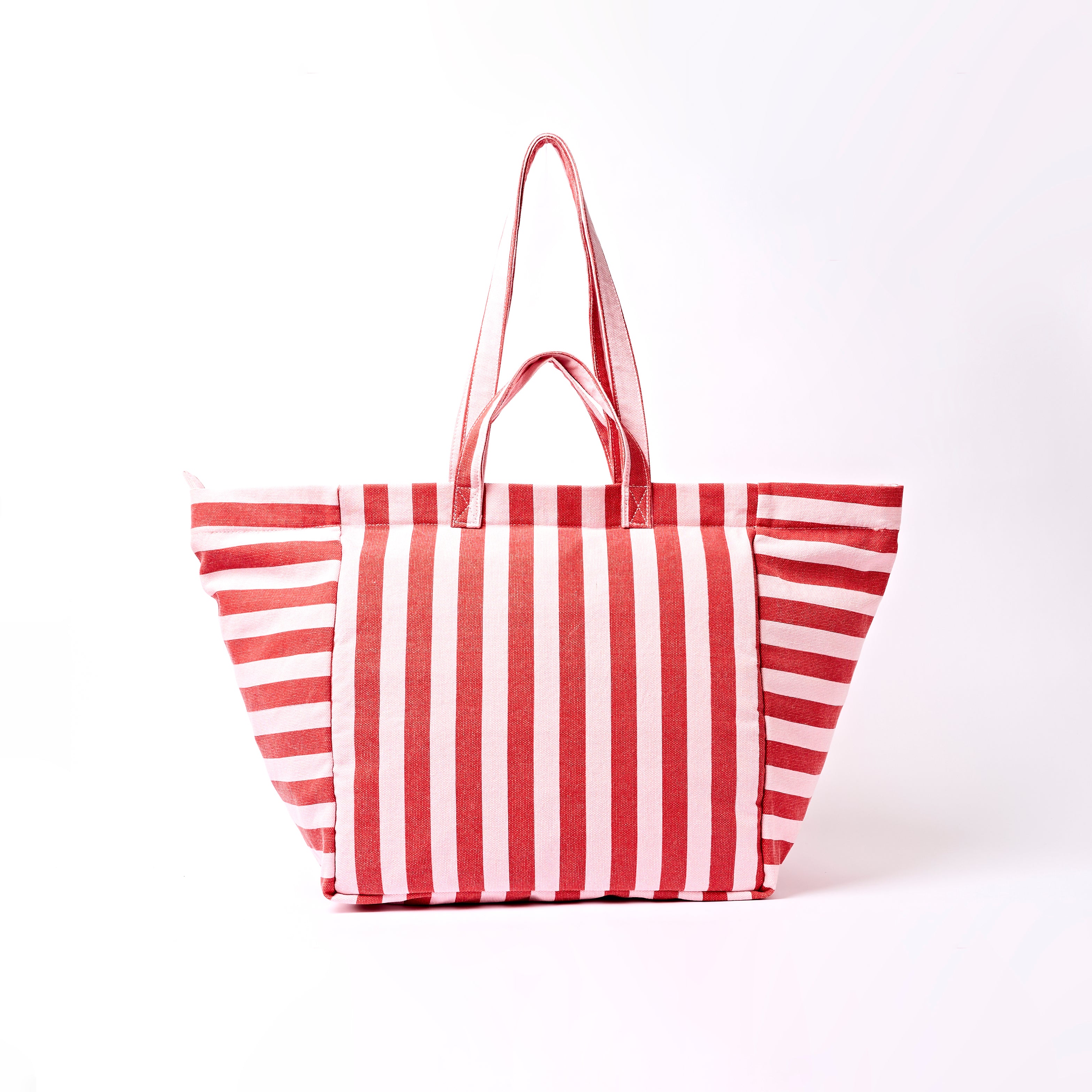 Roka London Marylebone tote strawberry stripe large 43,4 liter