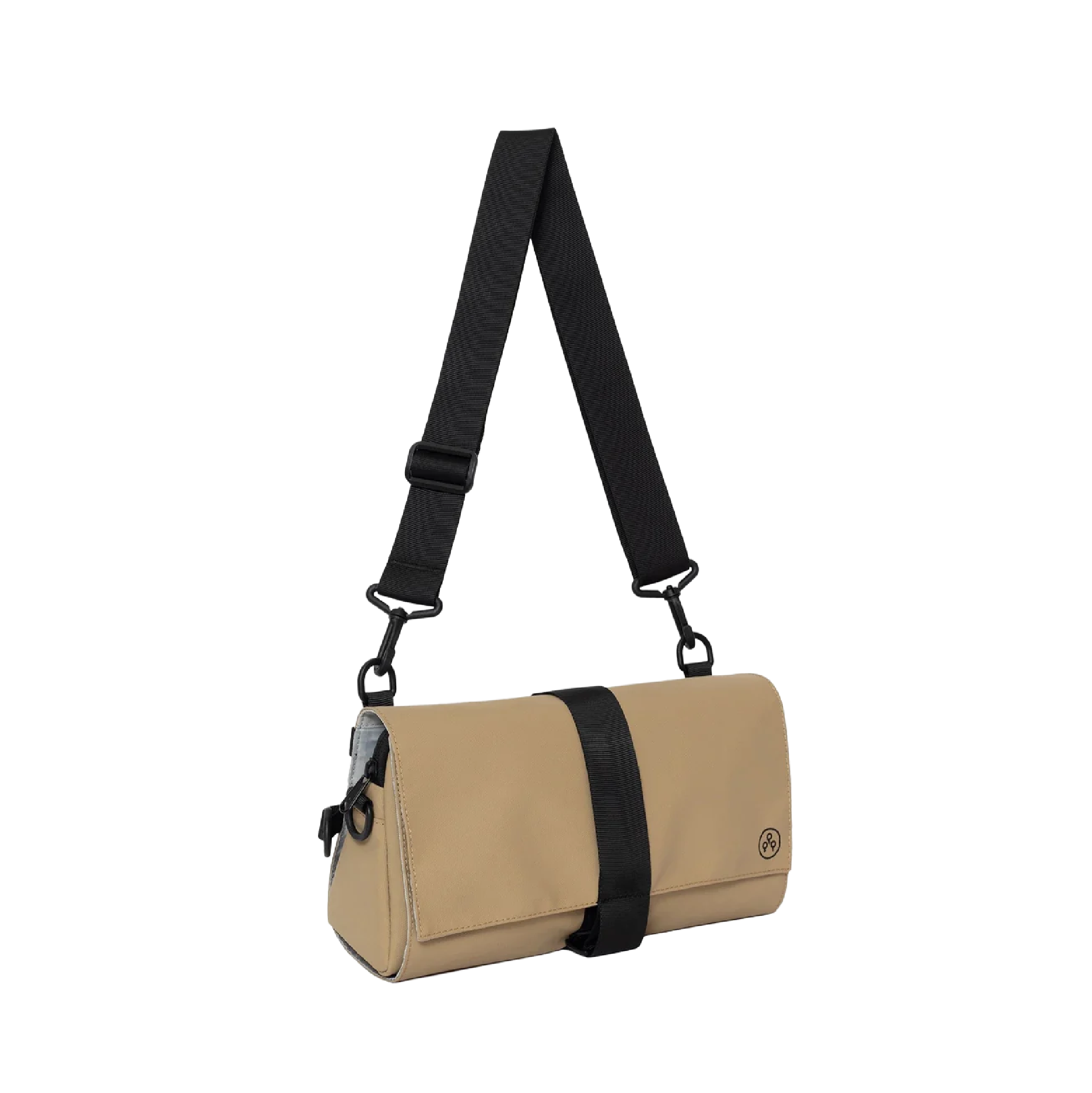 KIWEE Triangle Sling skulderveske Tan 3 liter vannavvisende