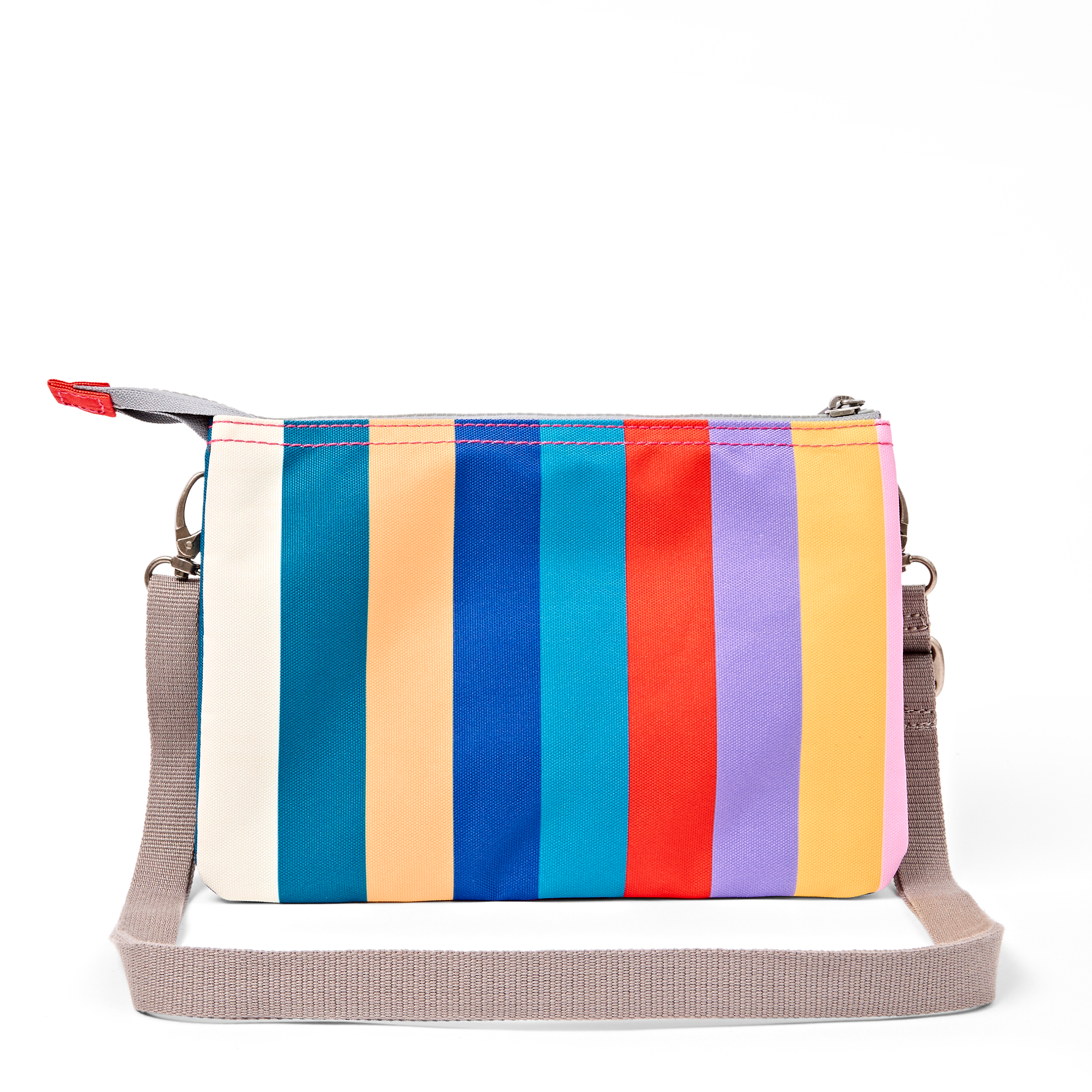 Roka London Carnaby XL crossbody wide multi stripe