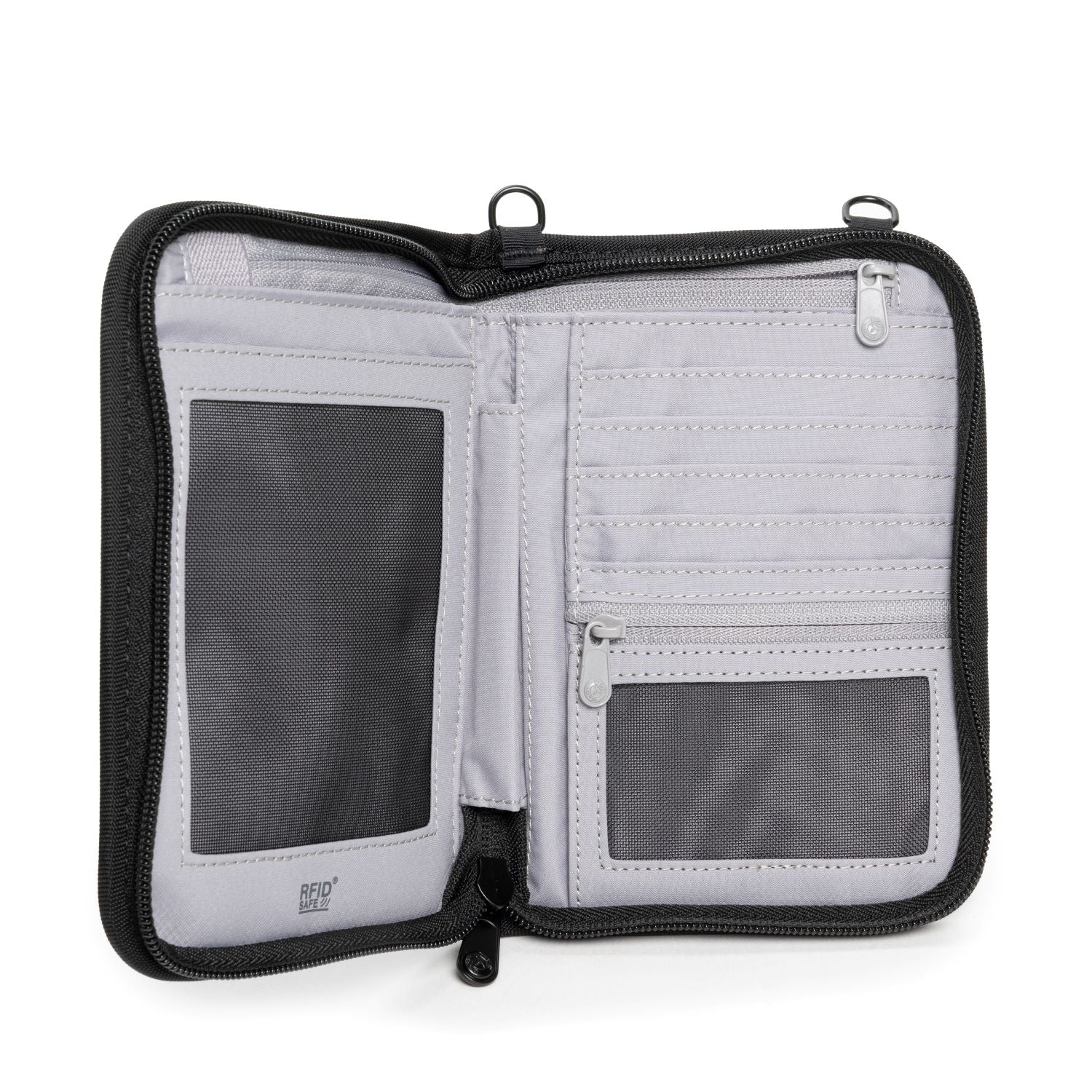 Pacsafe RFIDsafe V150 lommebok svart RFID-blokkering