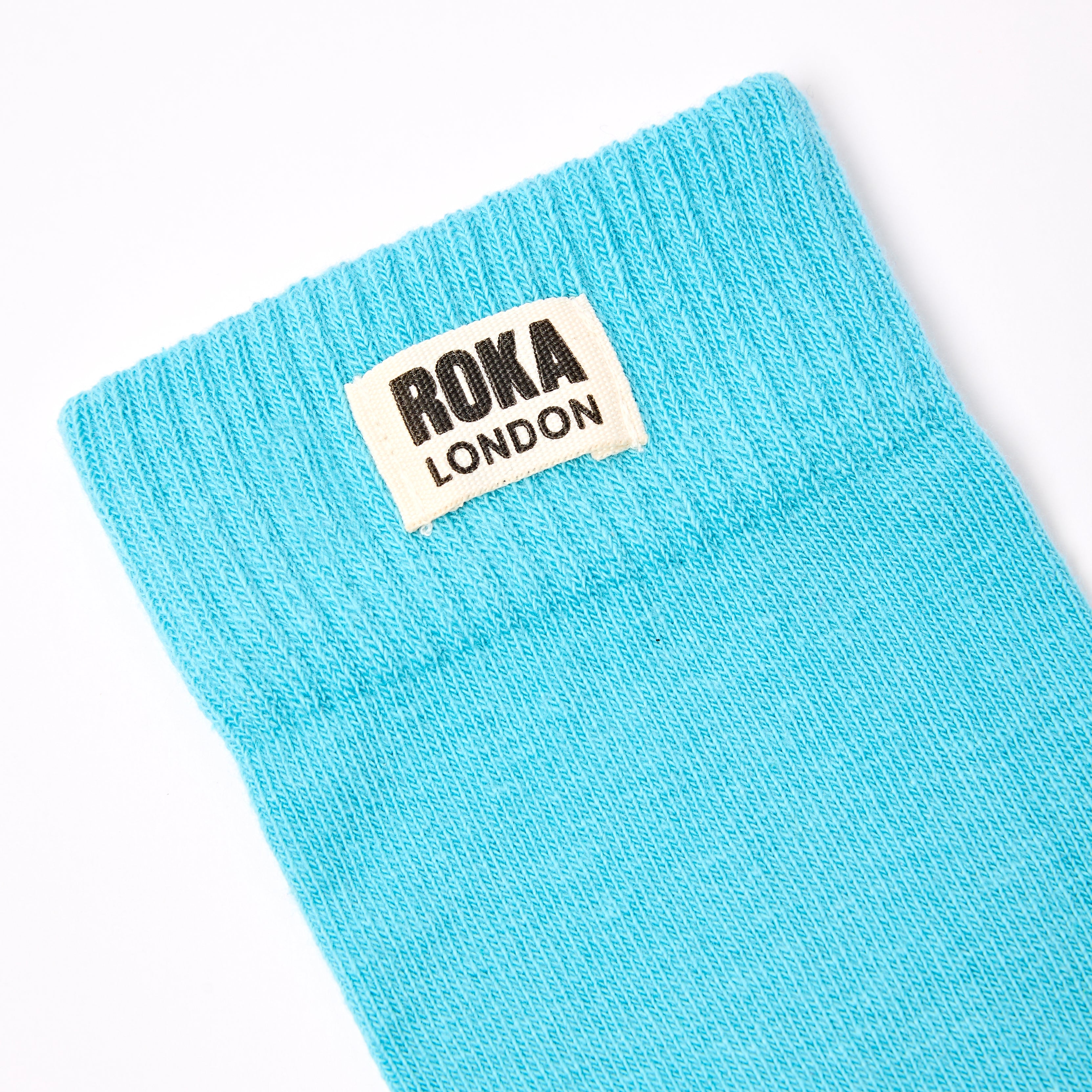 Roka London Wimbledon crewsokker Aquatic Awe økologisk bomull