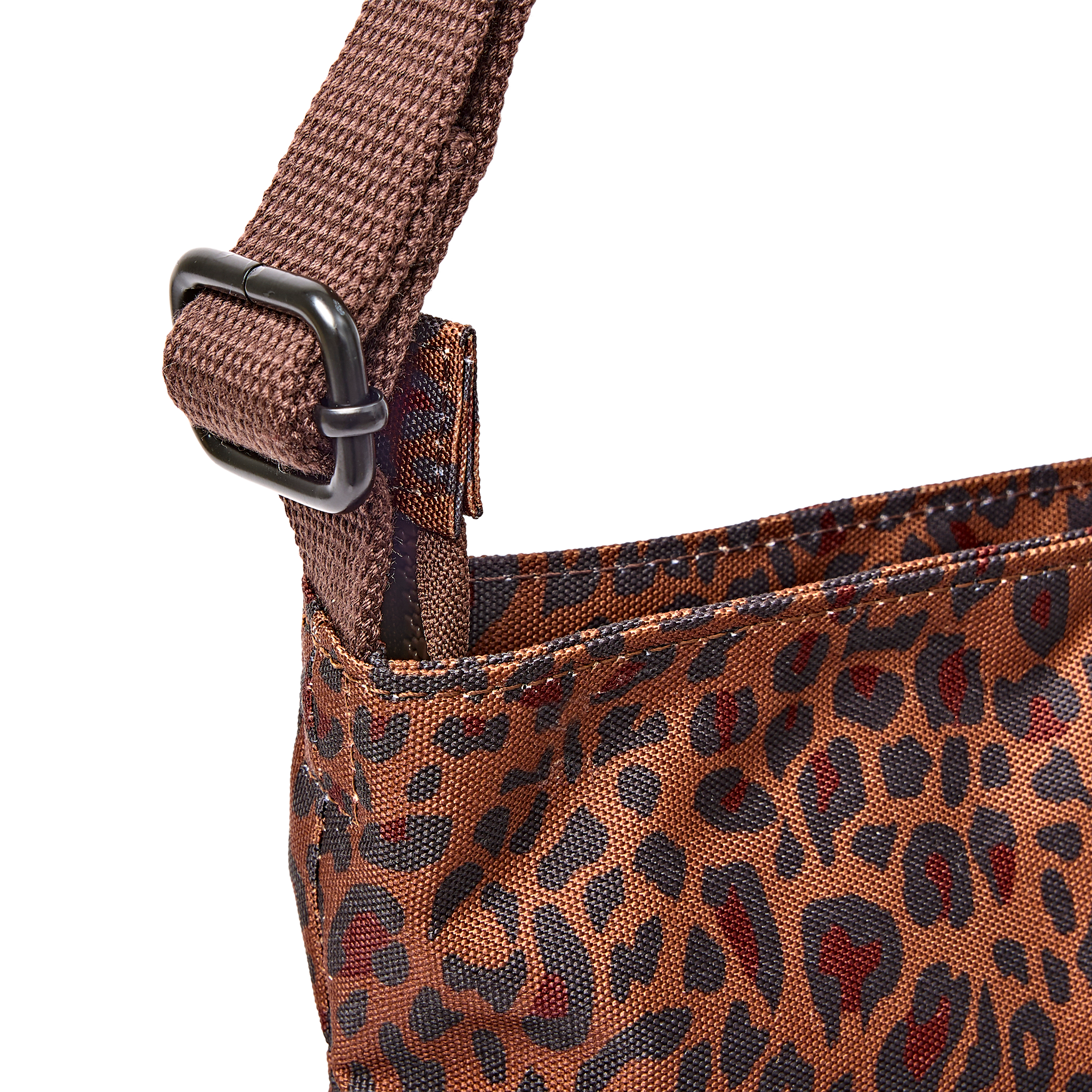 Roka London Kennington crossbody-veske Mini Leopard Medium 2,7 liter