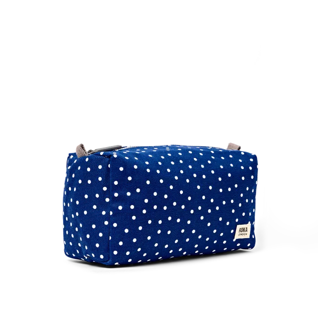 Roka London Maygrove toalettmappe navy polka 4,8 L