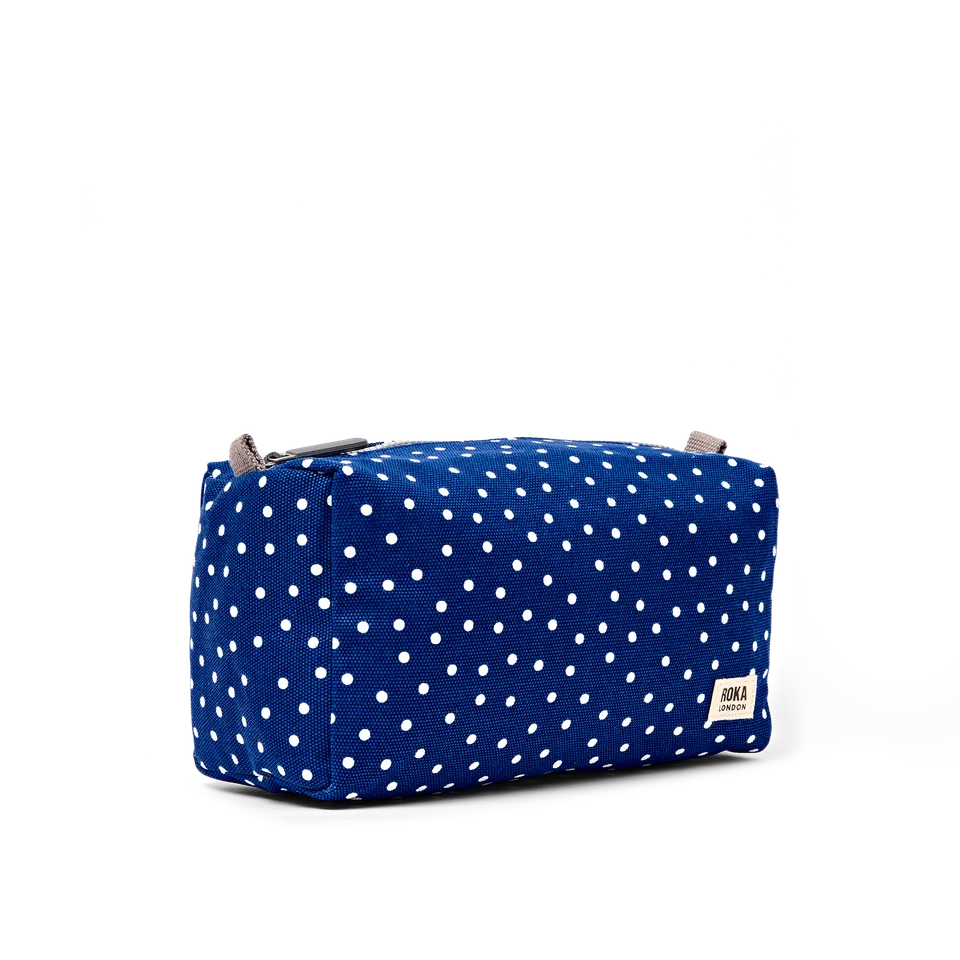 Roka London Maygrove toalettmappe navy polka 4,8 L