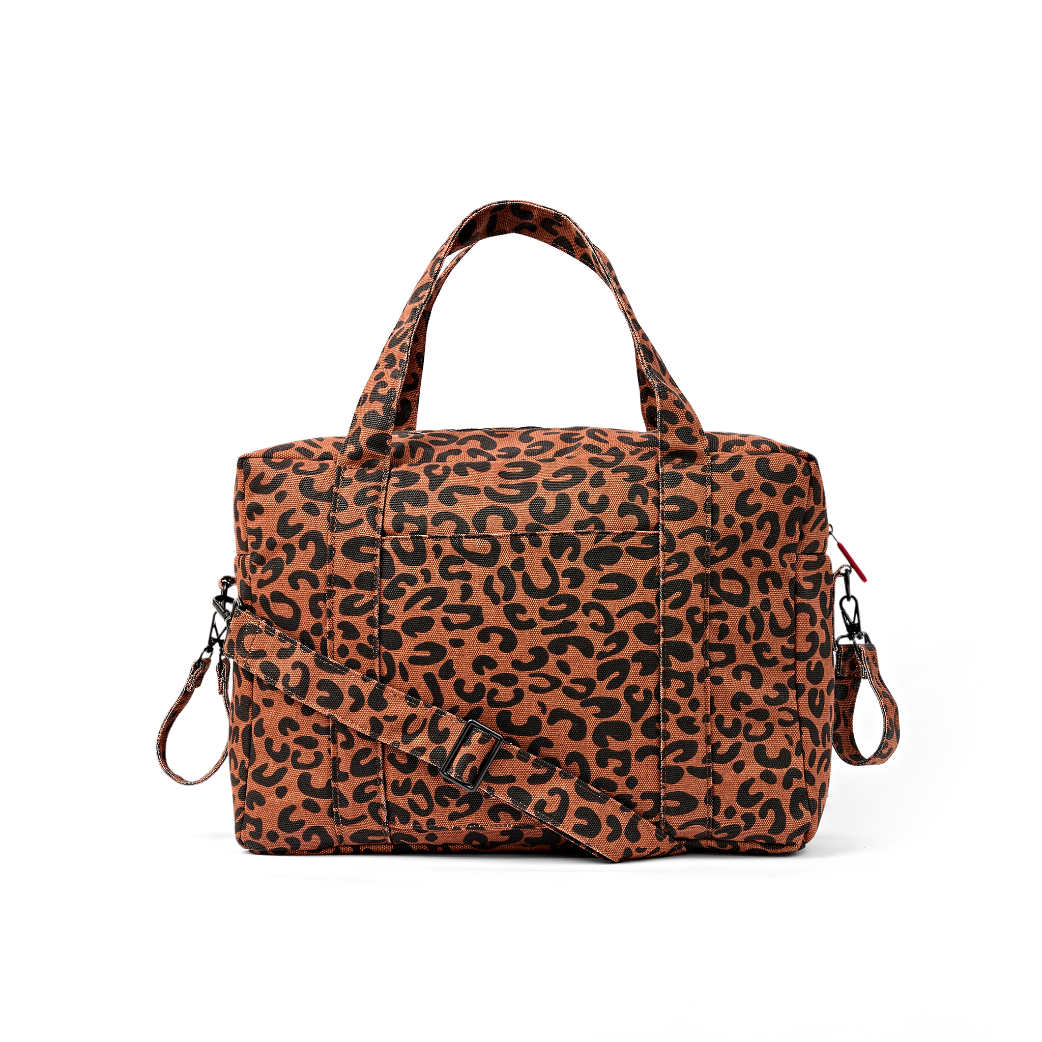 Roka London Somerset skulderveske Large scarlet leopard vanntett