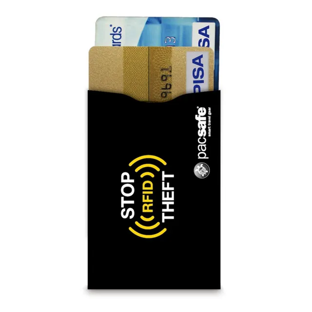 Pacsafe RFIDsleeve 25 kortholder svart 2-pk RFID