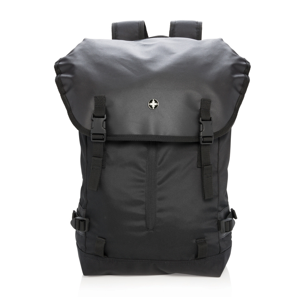 Swiss Peak 17" laptopsekk ryggsekk svart slitesterk