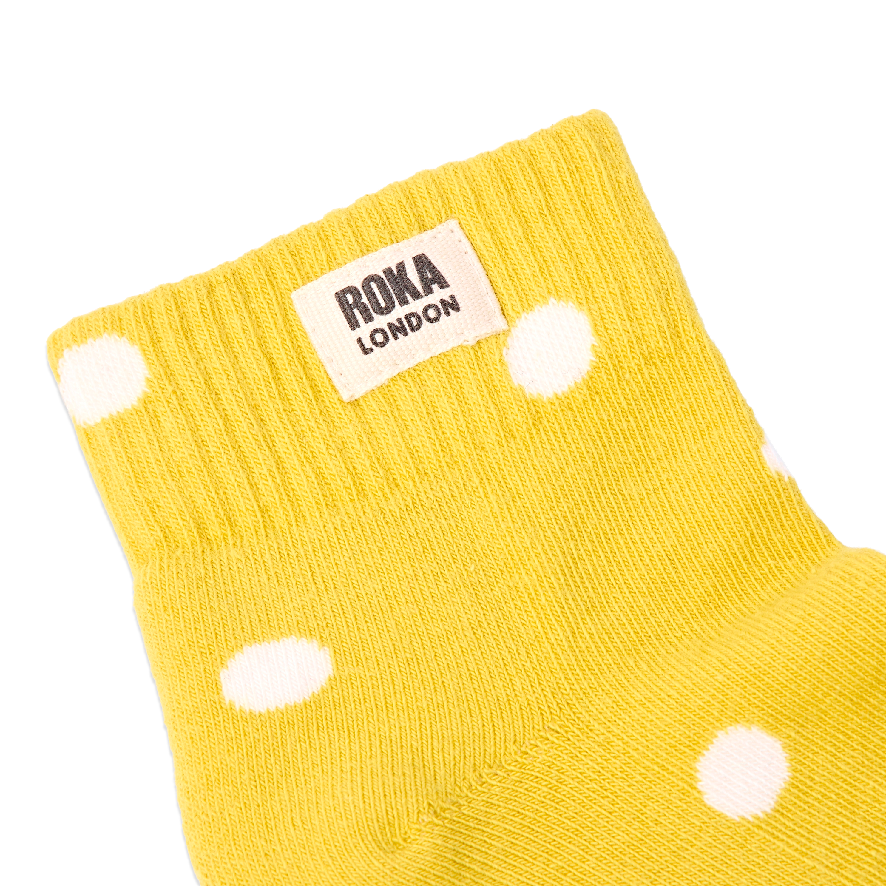 Roka London Wembley ankelsokker summer yellow dot
