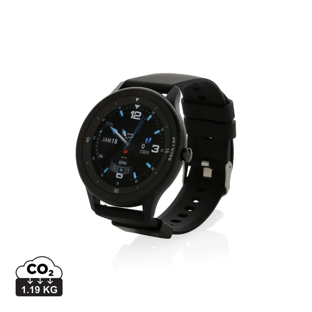 Swiss Peak RCS smartklokke svart vanntett IP68