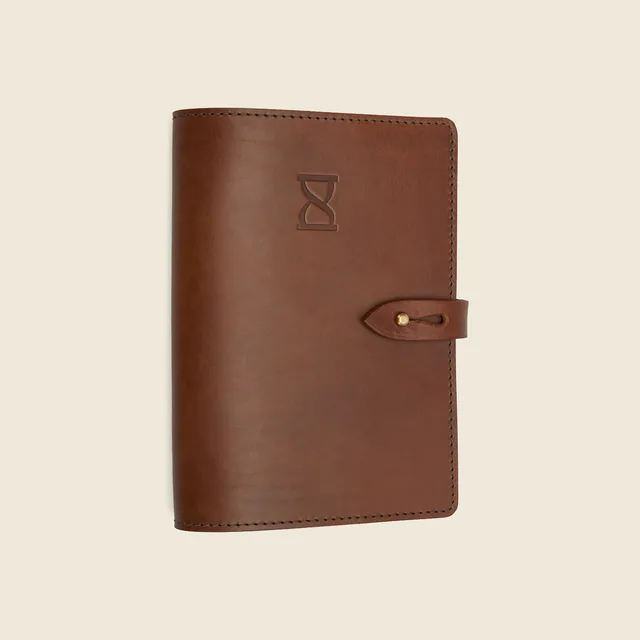 Chapman Bags journalomslag skinn A4 brunt