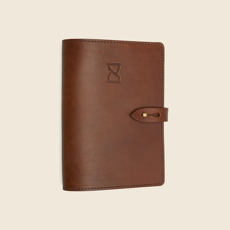 Chapman Bags journalomslag skinn A4 brunt