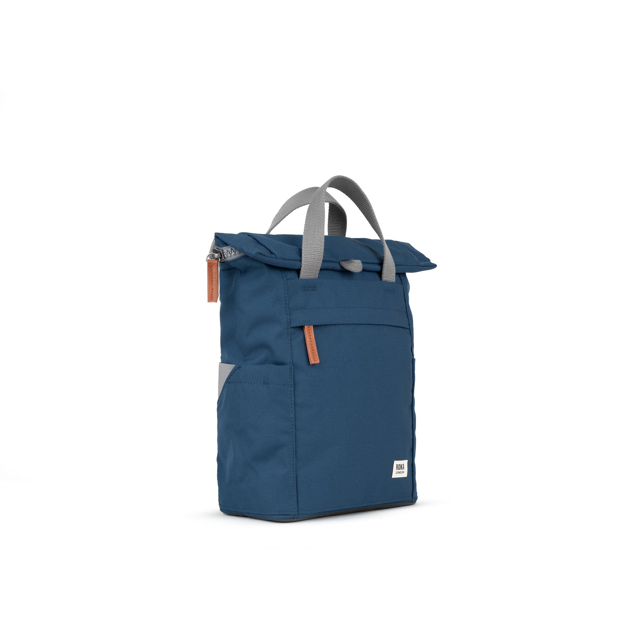 Roka London Finchley ryggsekk Deep Blue rolltopp laptop