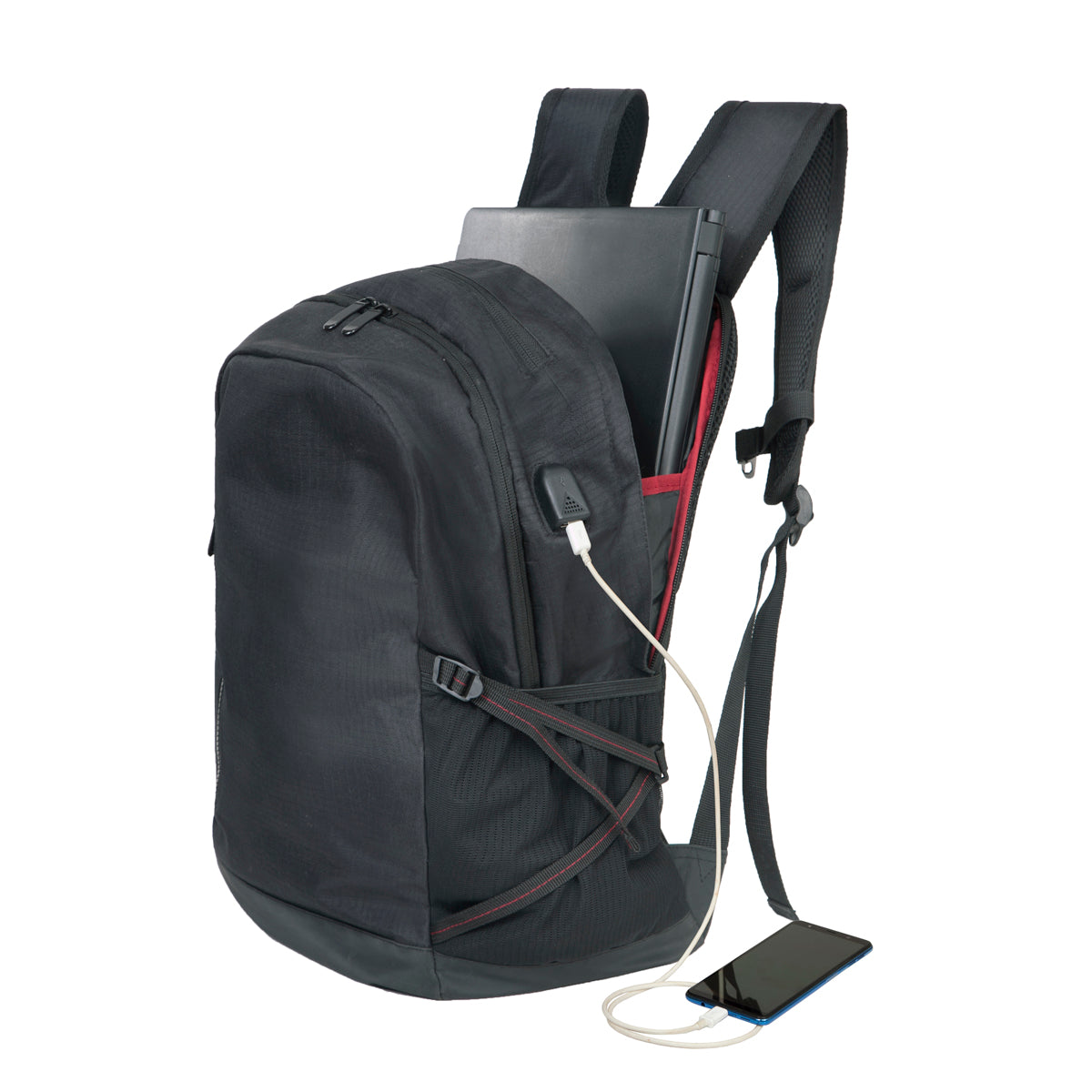 Shugon Leipzig laptopsekk 15,6" svart USB-tyverisikker
