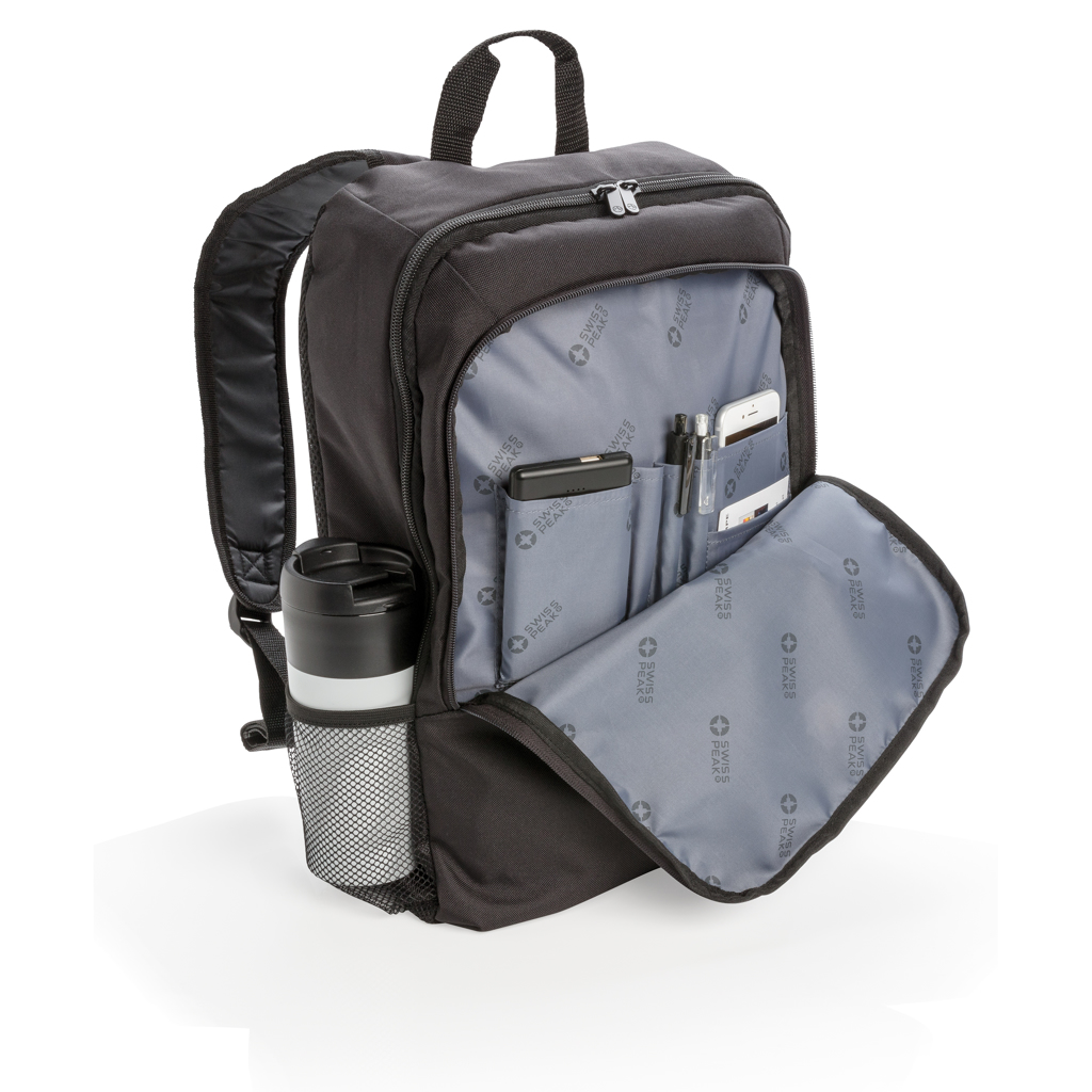 Swiss Peak Business laptopryggsekk svart 17" PVC-fri