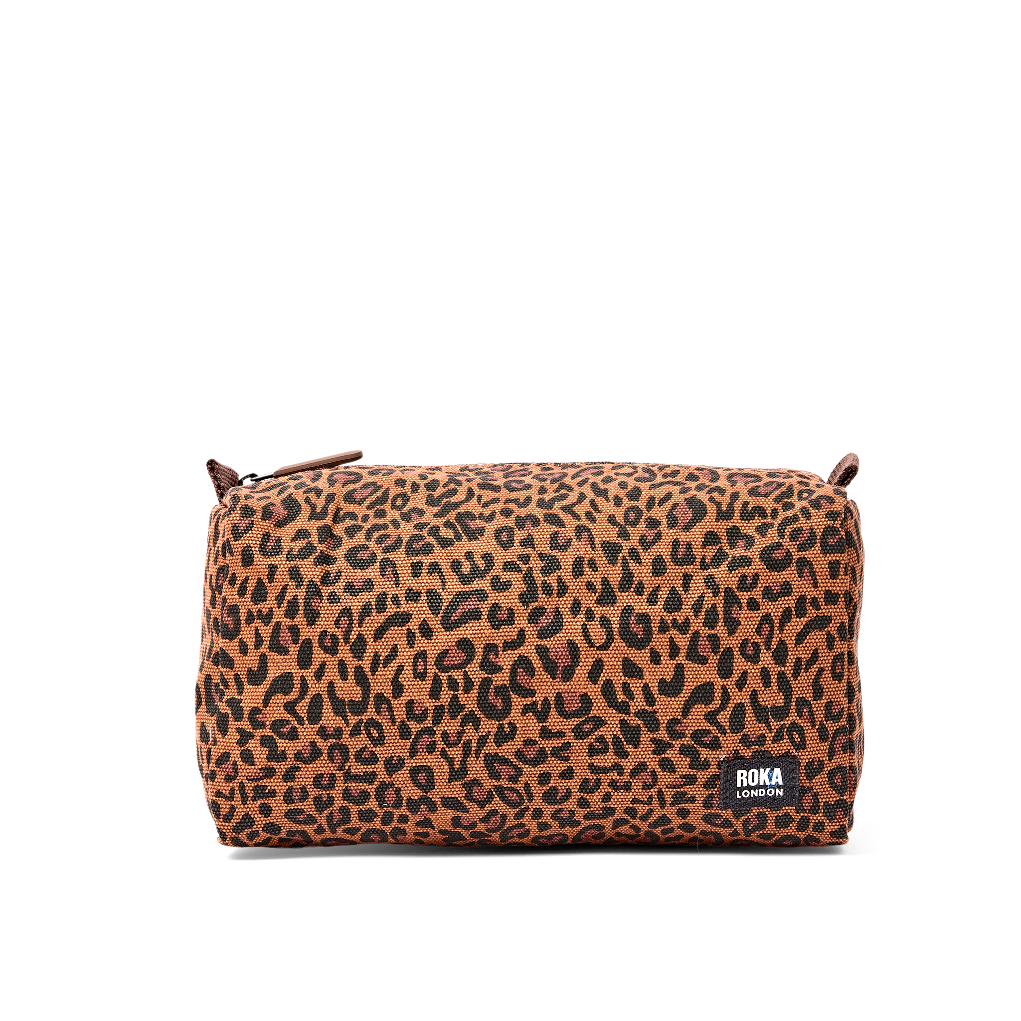 Roka London Maygrove toalettmappe leopard mini 4,8 liter