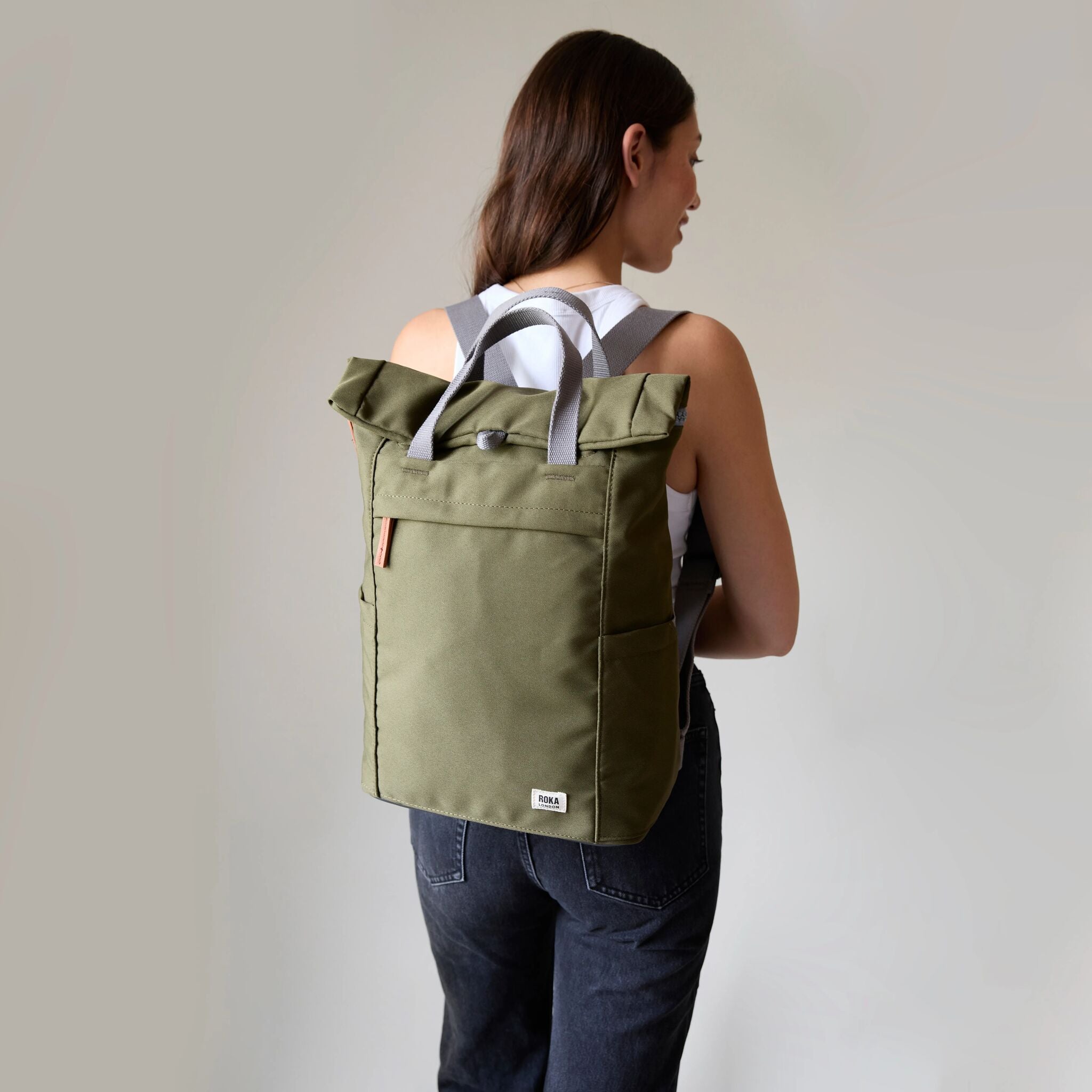 Roka Finchley sekk ryggsekk Sage Medium 15" PC