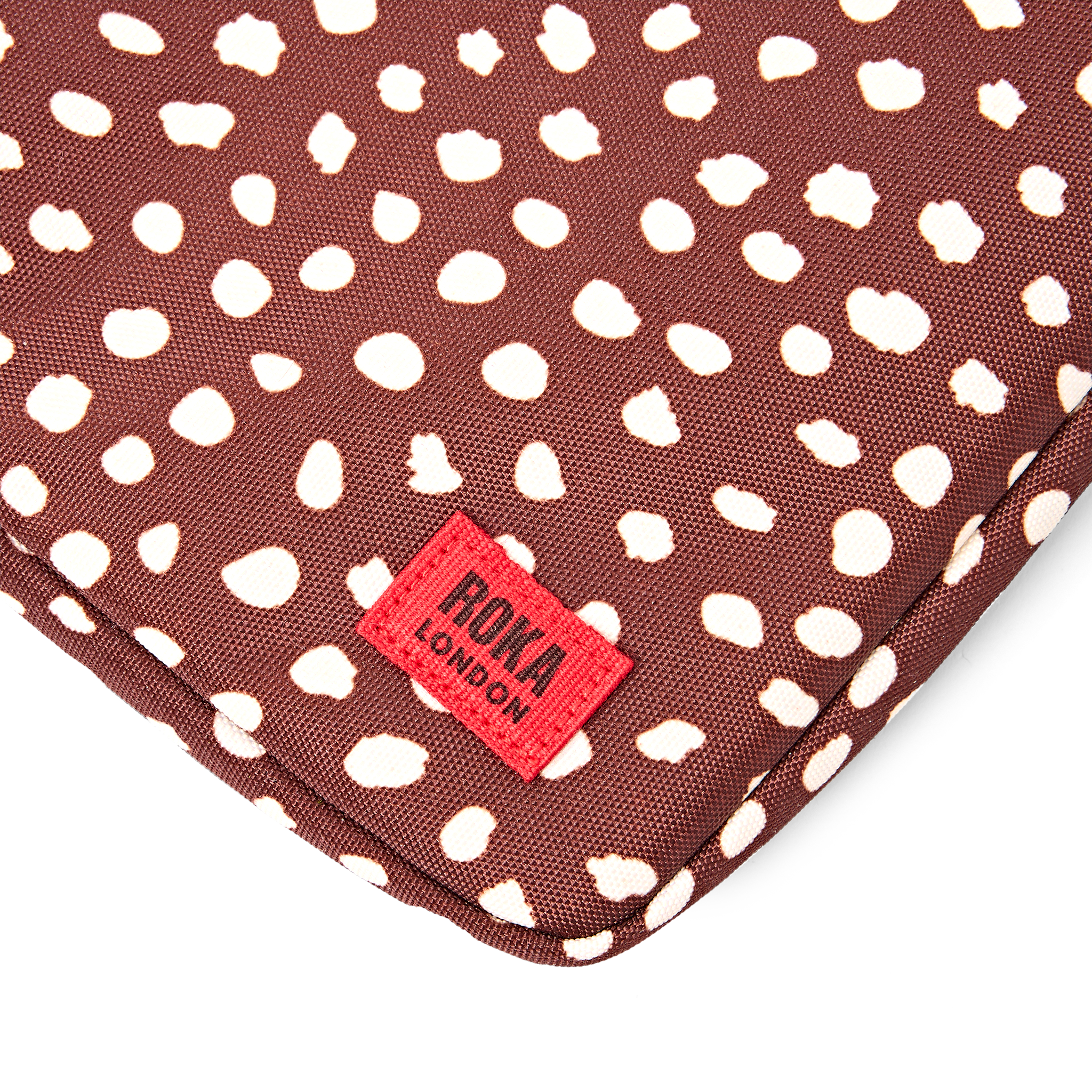 Roka London Brick Lane laptoptrekk brown dot 14" vanntett