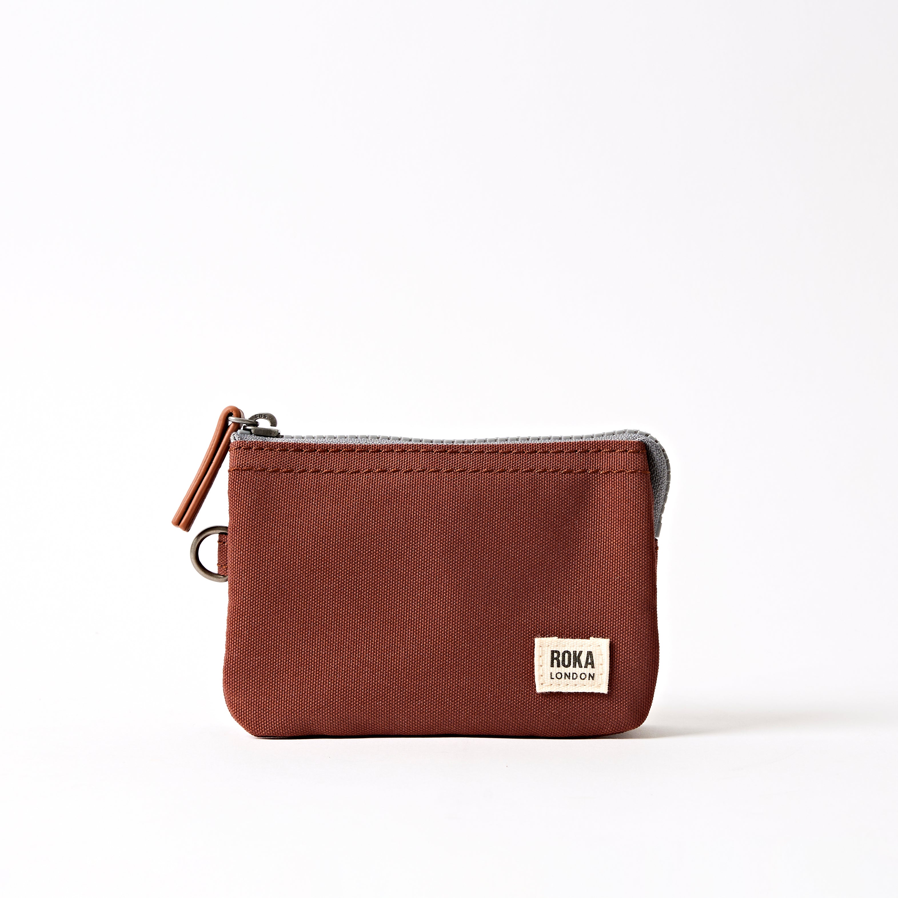 Roka London Carnaby lommebok Small Henna resirkulert canvas