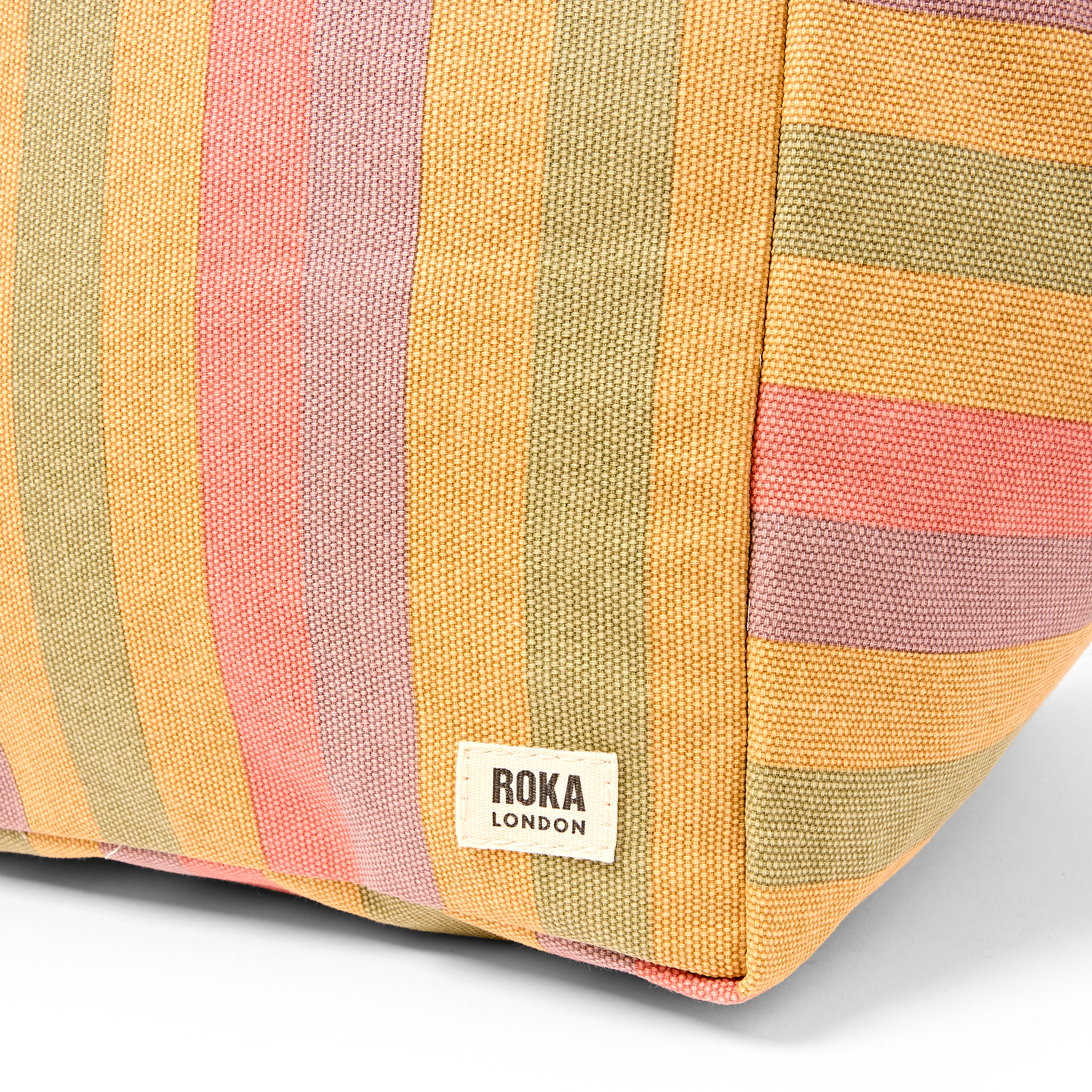 Roka London Marylebone toteveske large stripe 43 liter laptop
