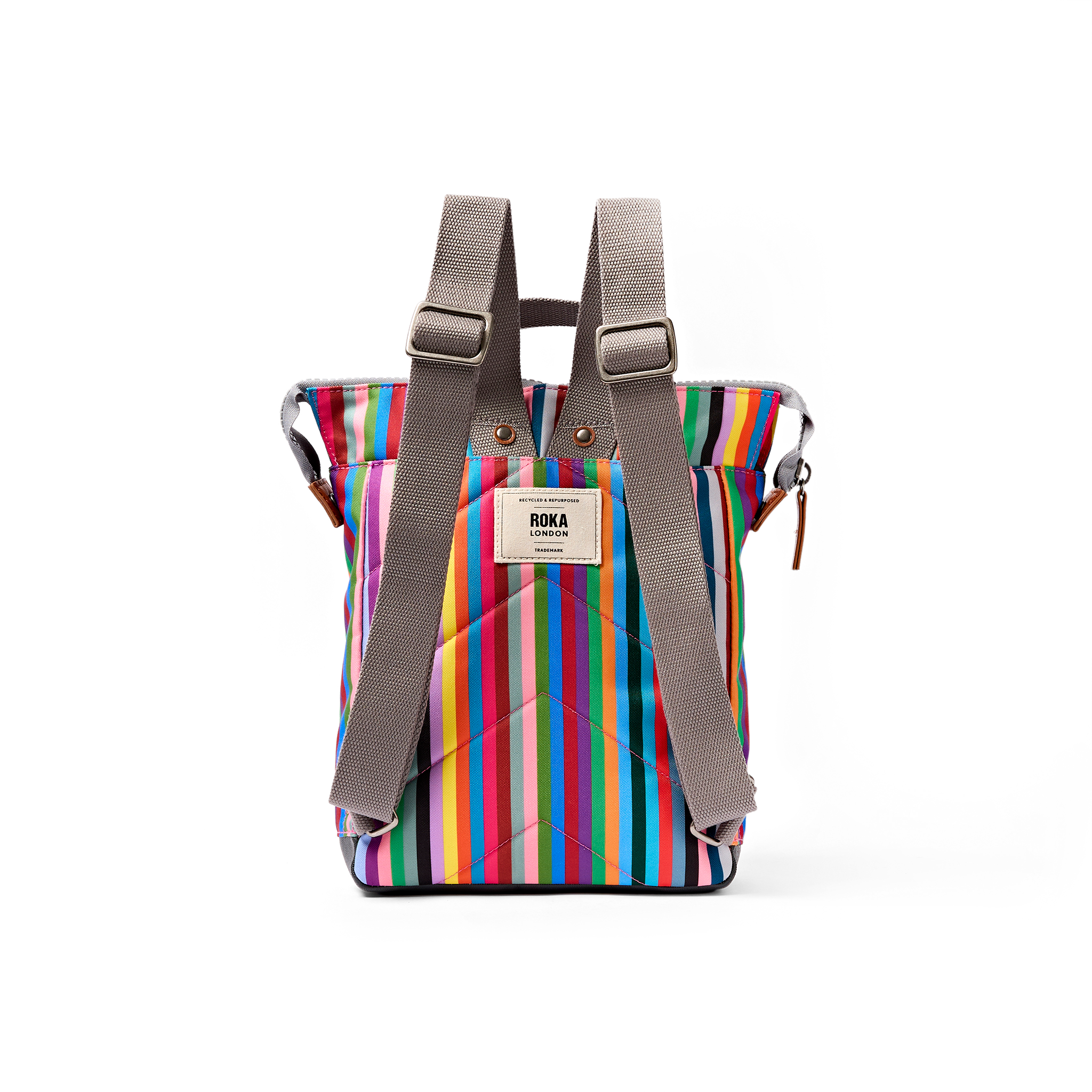 Roka London Bantry Small ryggsekk multi stripe 7,4 liter