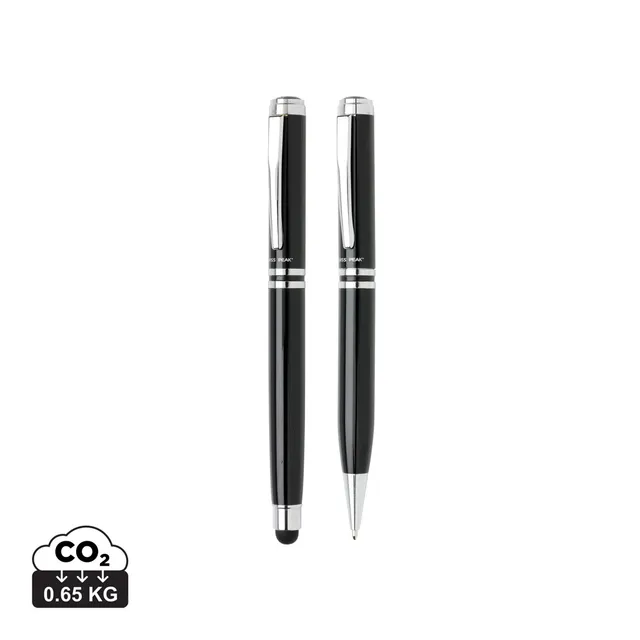 Swiss Peak Executive pennsett svart rollerball og kulepenn