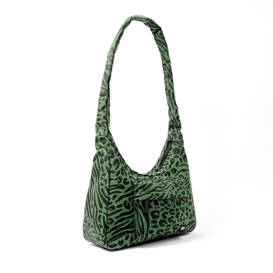 Roka London Belsize skulderveske medium animal artichoke bomull