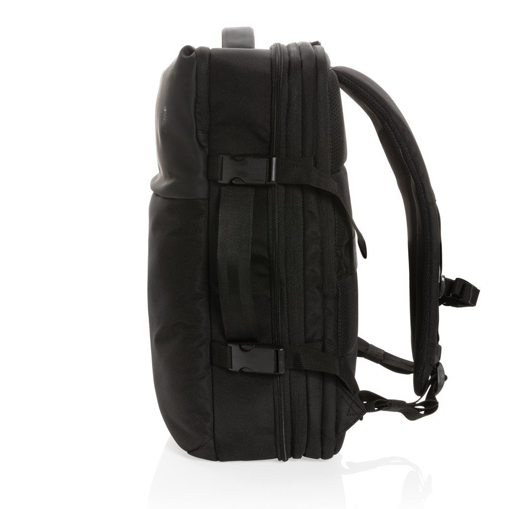 Swiss Peak Aware RPET 15,6" ryggsekk svart ekspanderbar weekend