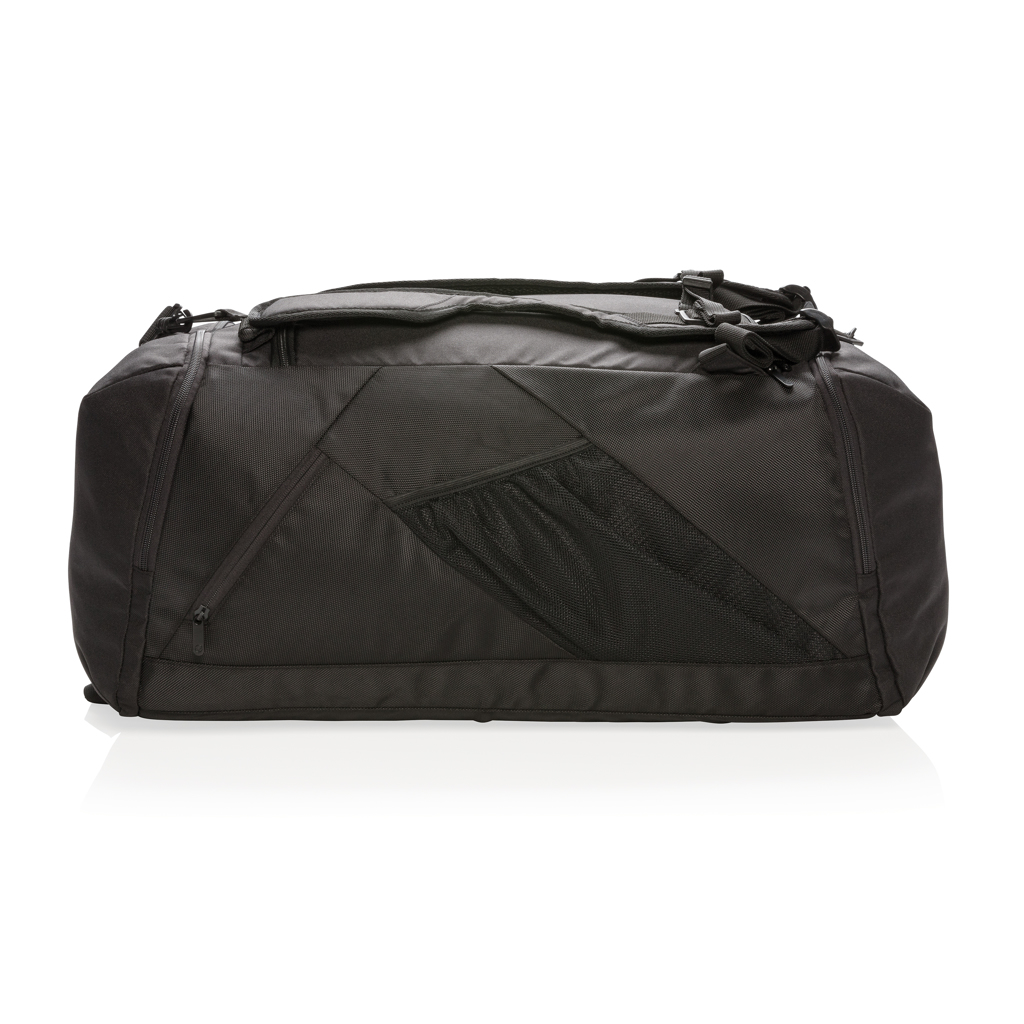 Swiss Peak RFID sportsduffel og ryggsekk svart 2-i-1