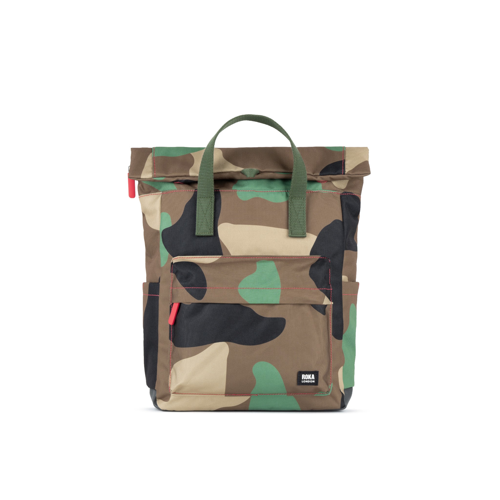 Roka London Canfield Roll Top ryggsekk vintage camo M 16,4L